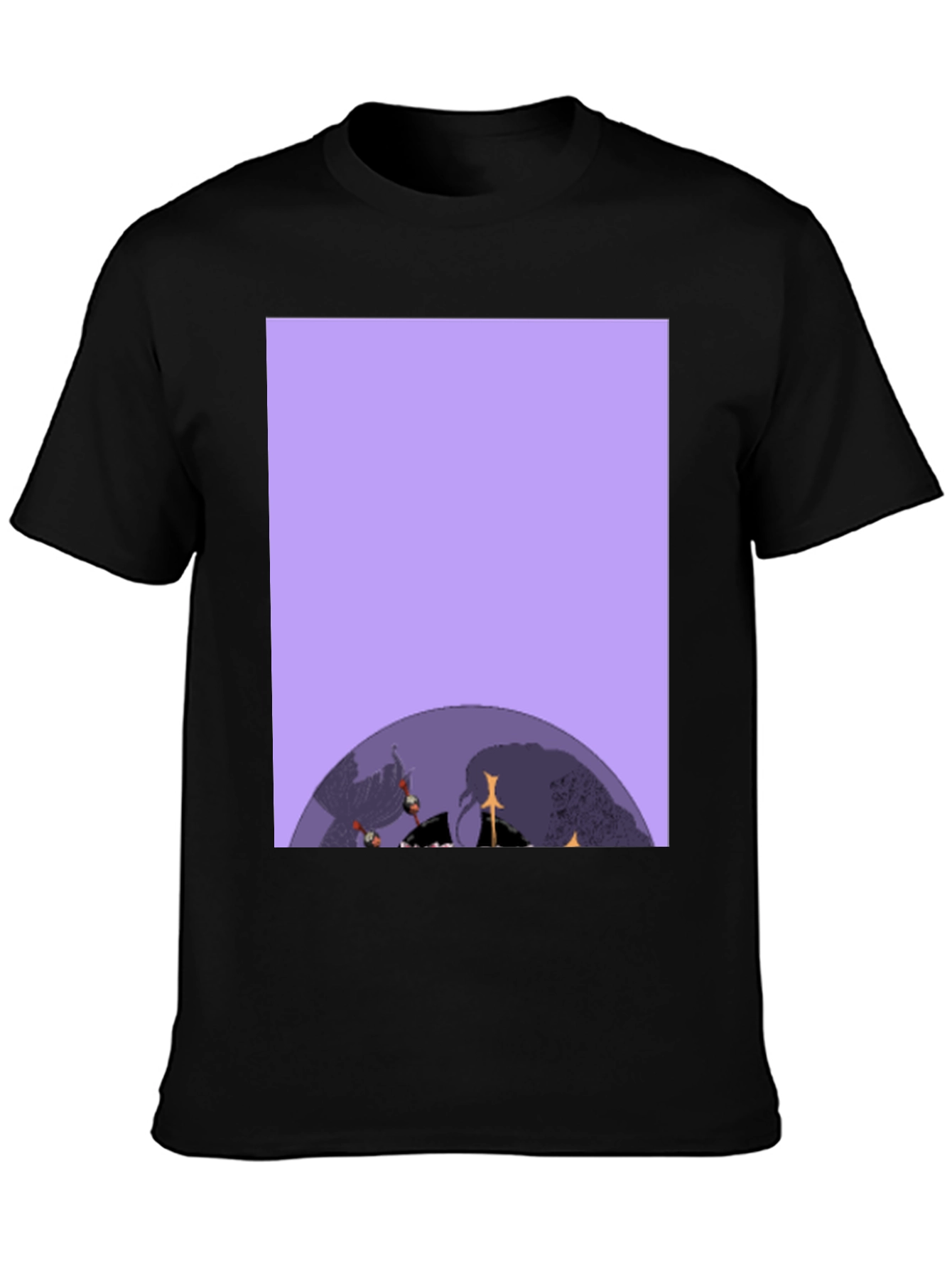 Graphic Print Black T-Shirt