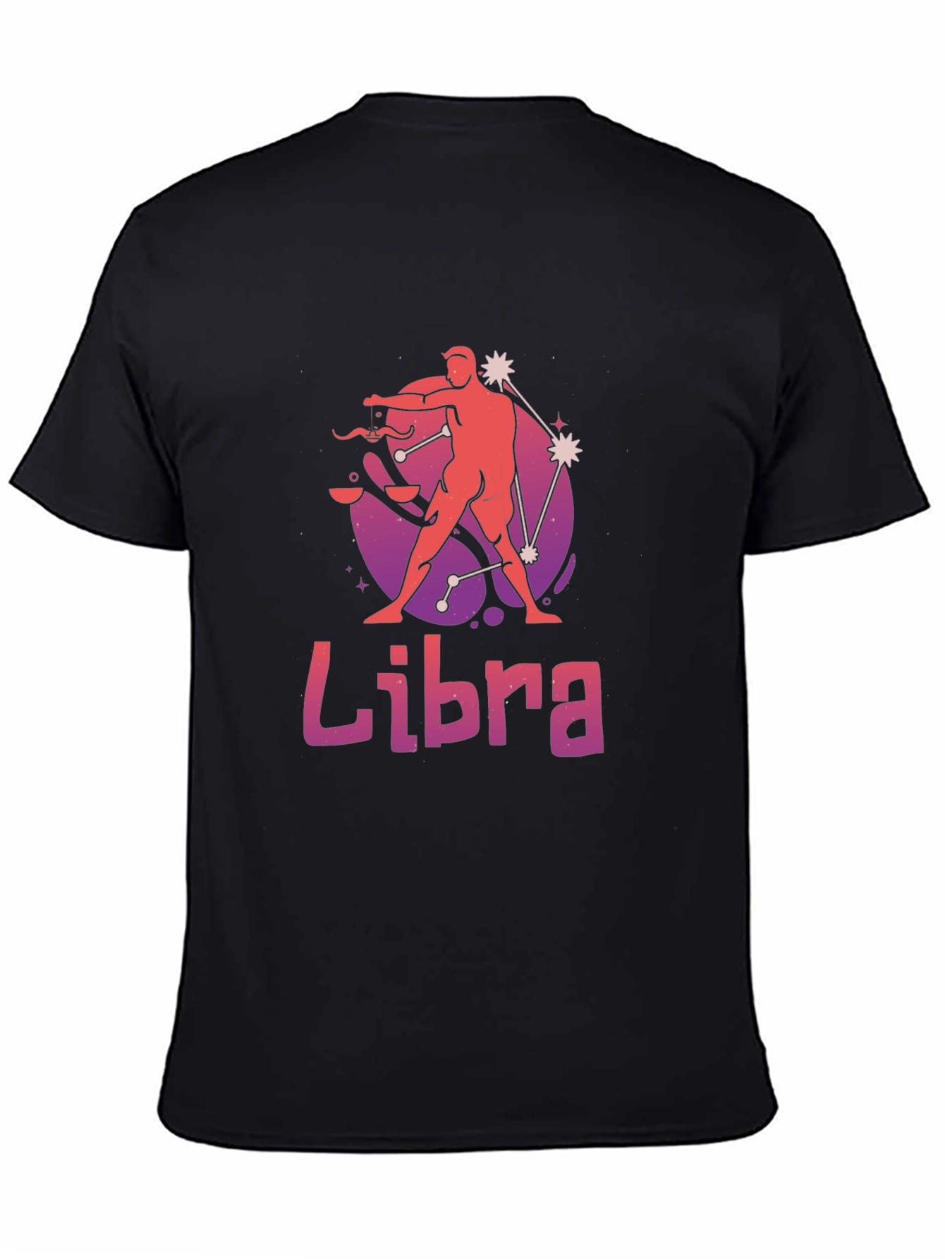 Libra Zodiac T-Shirt - Stylish Black Tee