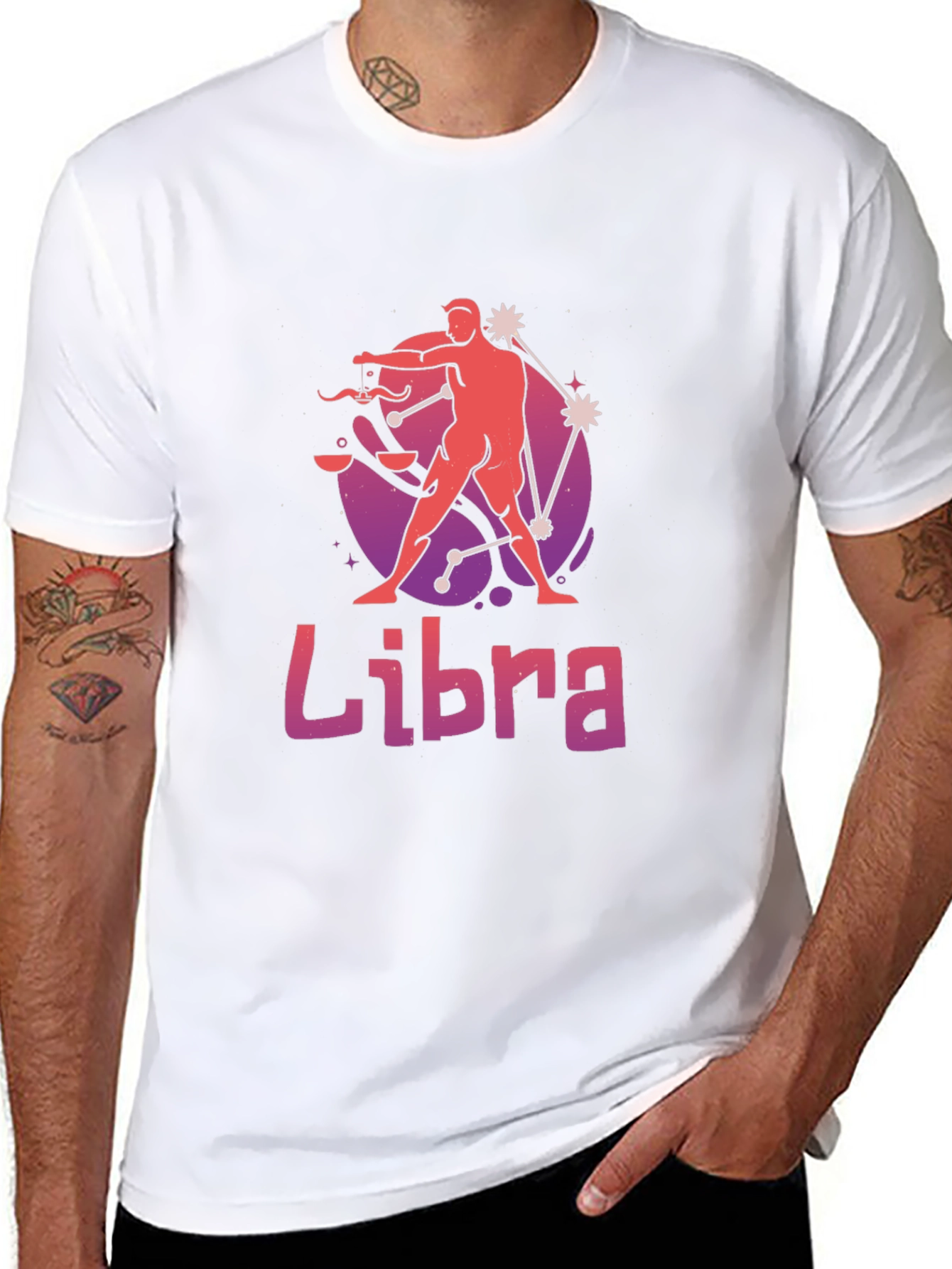 Libra Zodiac T-Shirt - Stylish Black Tee
