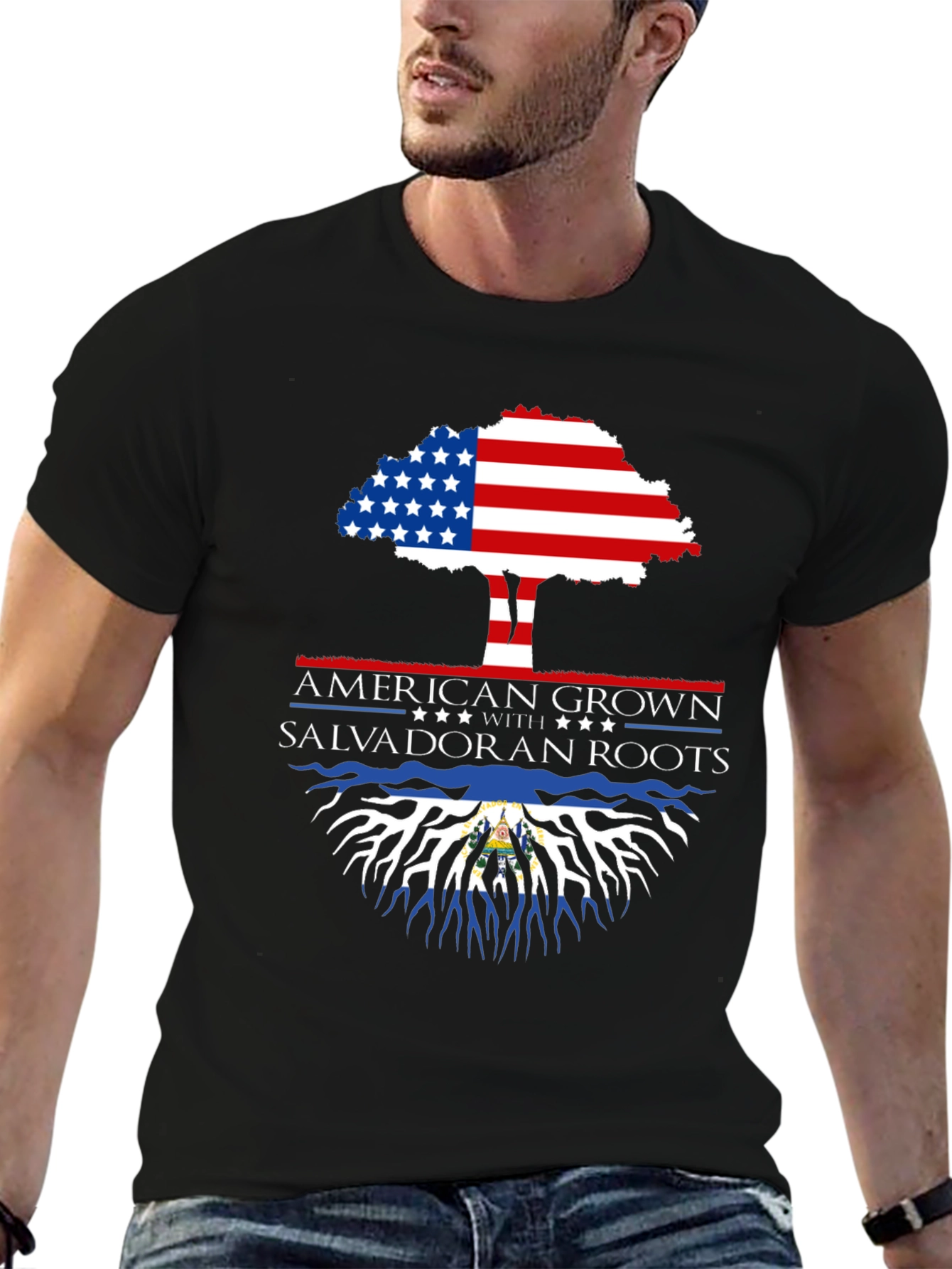 American Grown Salvadoran Roots T-Shirt