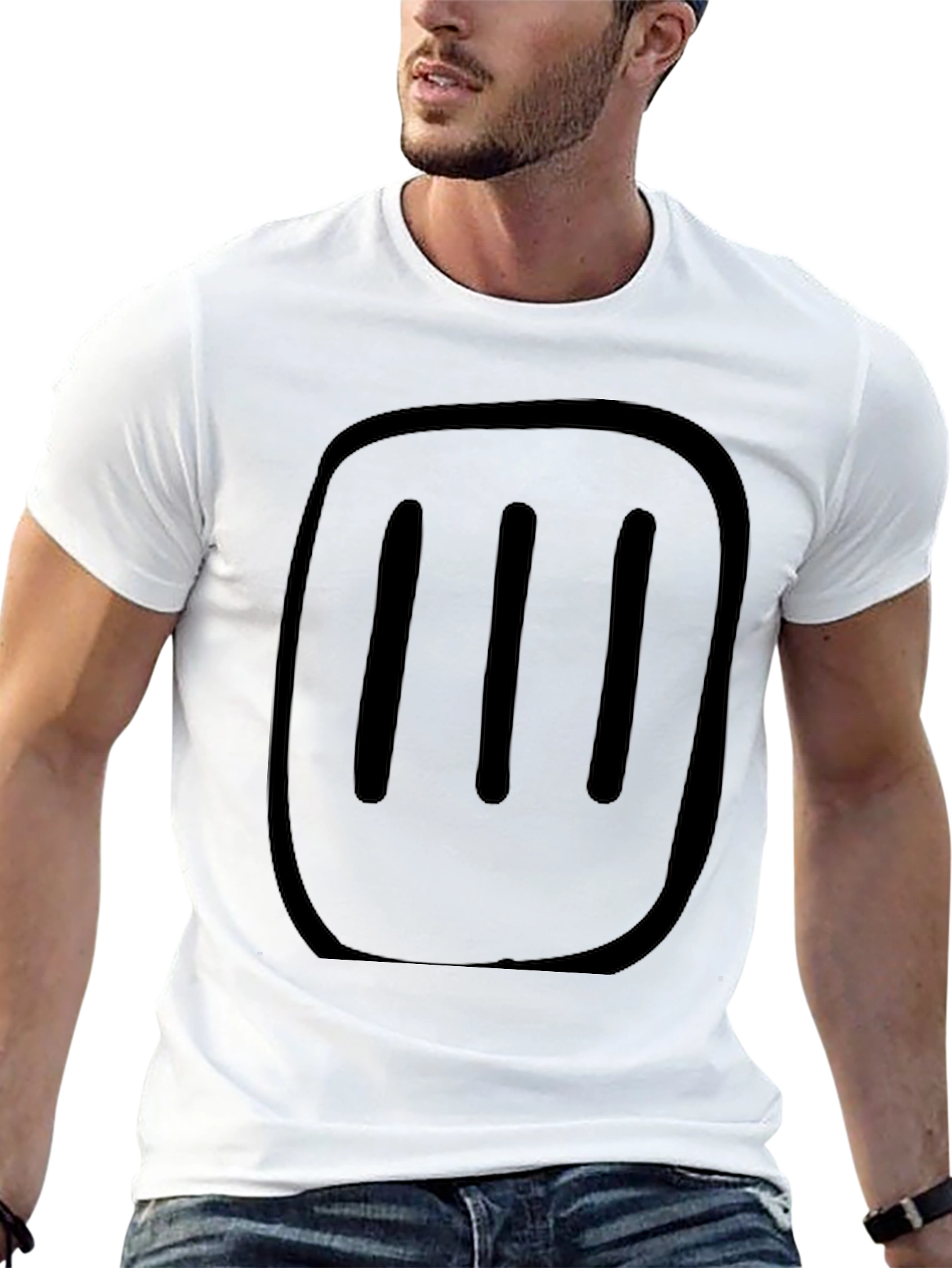 Modern Black T-Shirt with Graphic Print