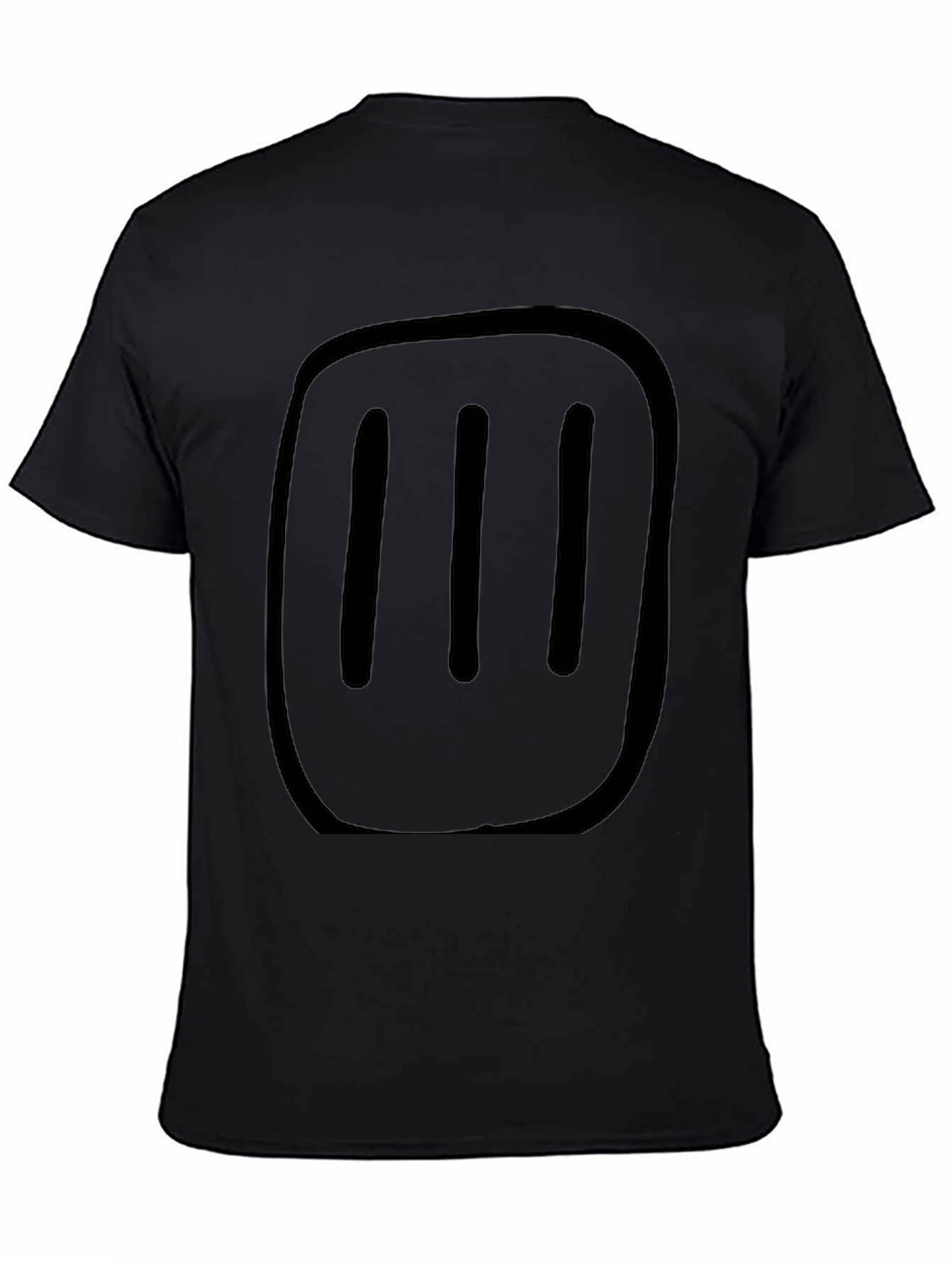 Modern Black T-Shirt with Graphic Print