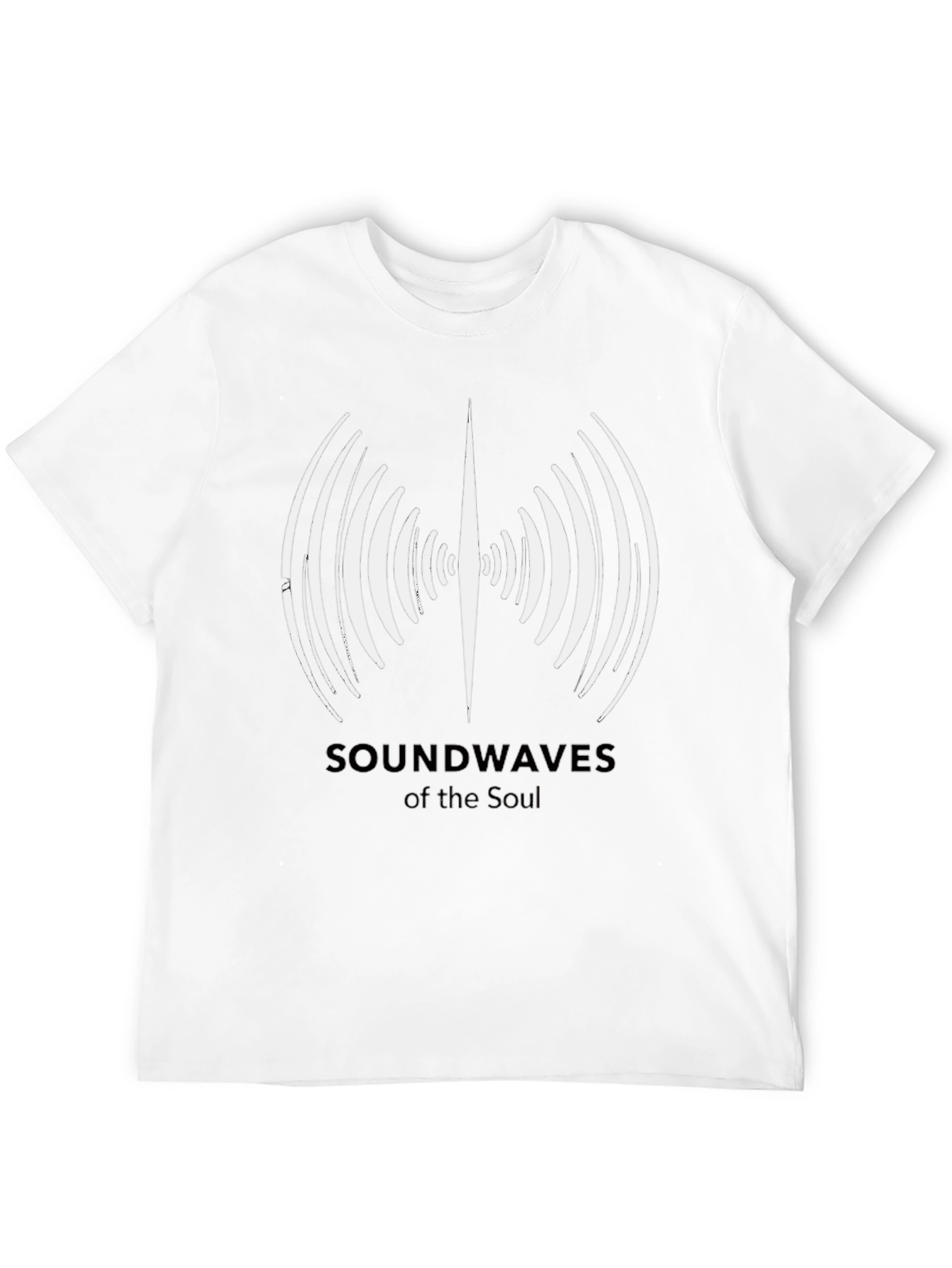 Soundwaves of the Soul Black Graphic T-Shirt