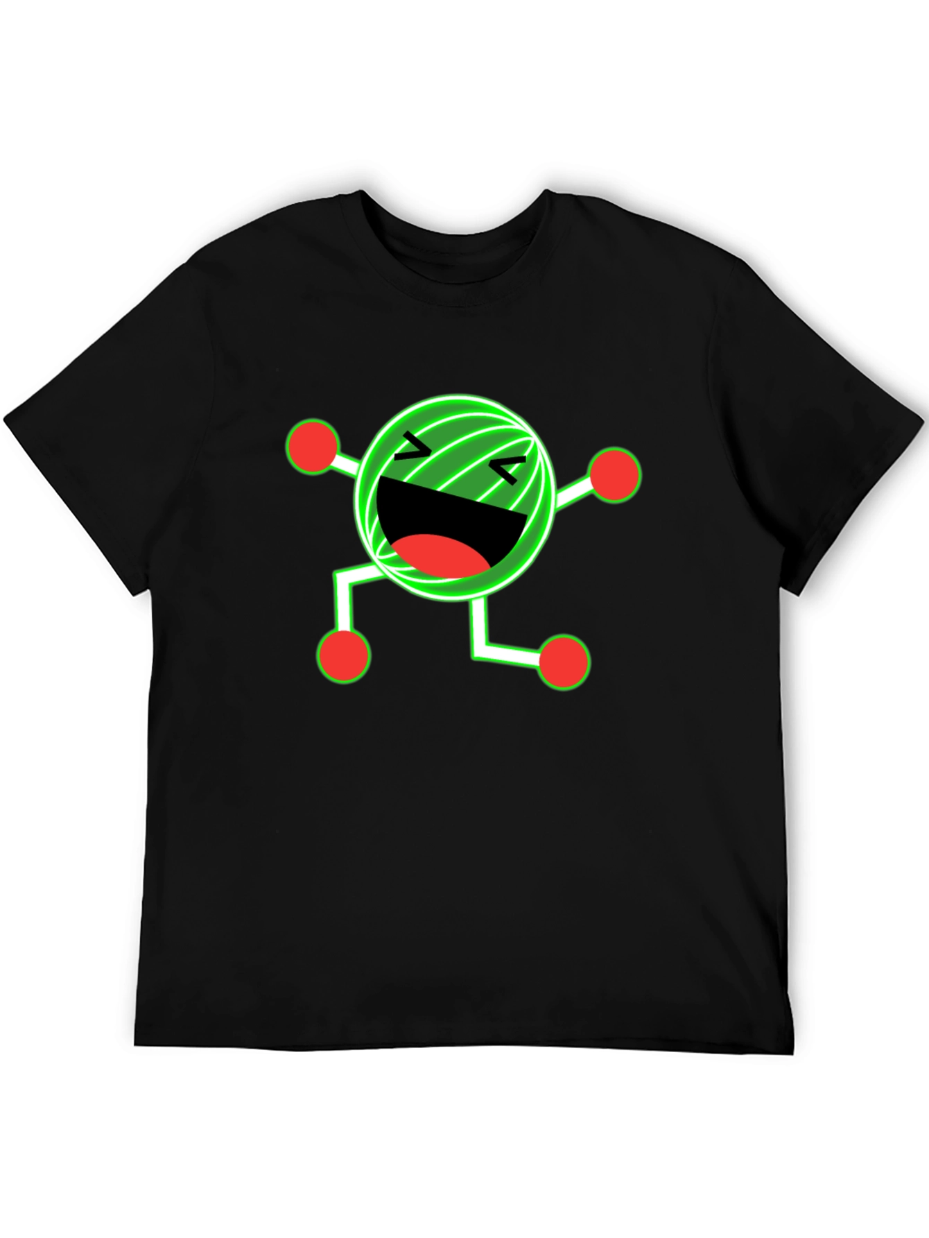 Funny Graphic Print Black T-Shirt
