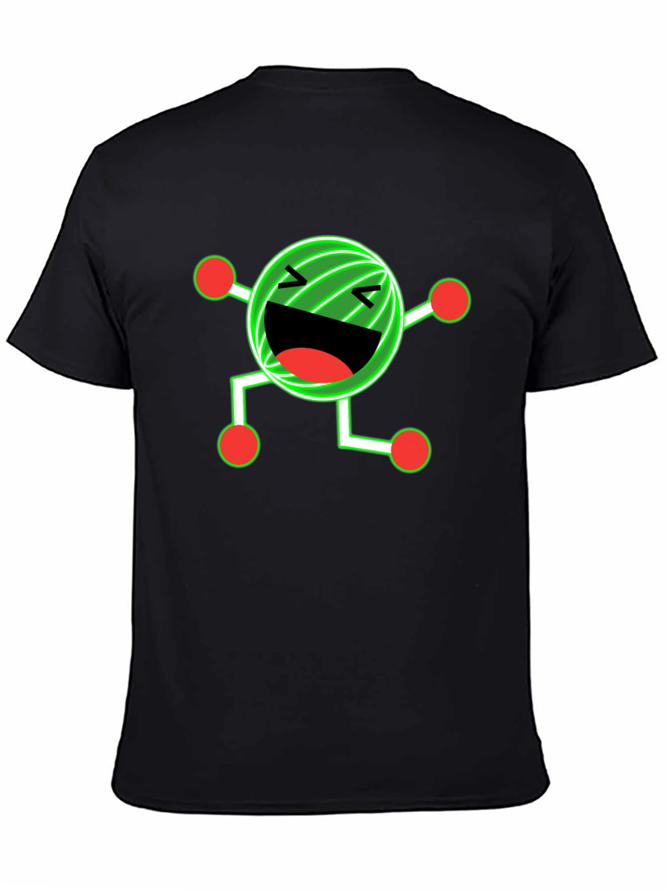 Funny Graphic Print Black T-Shirt