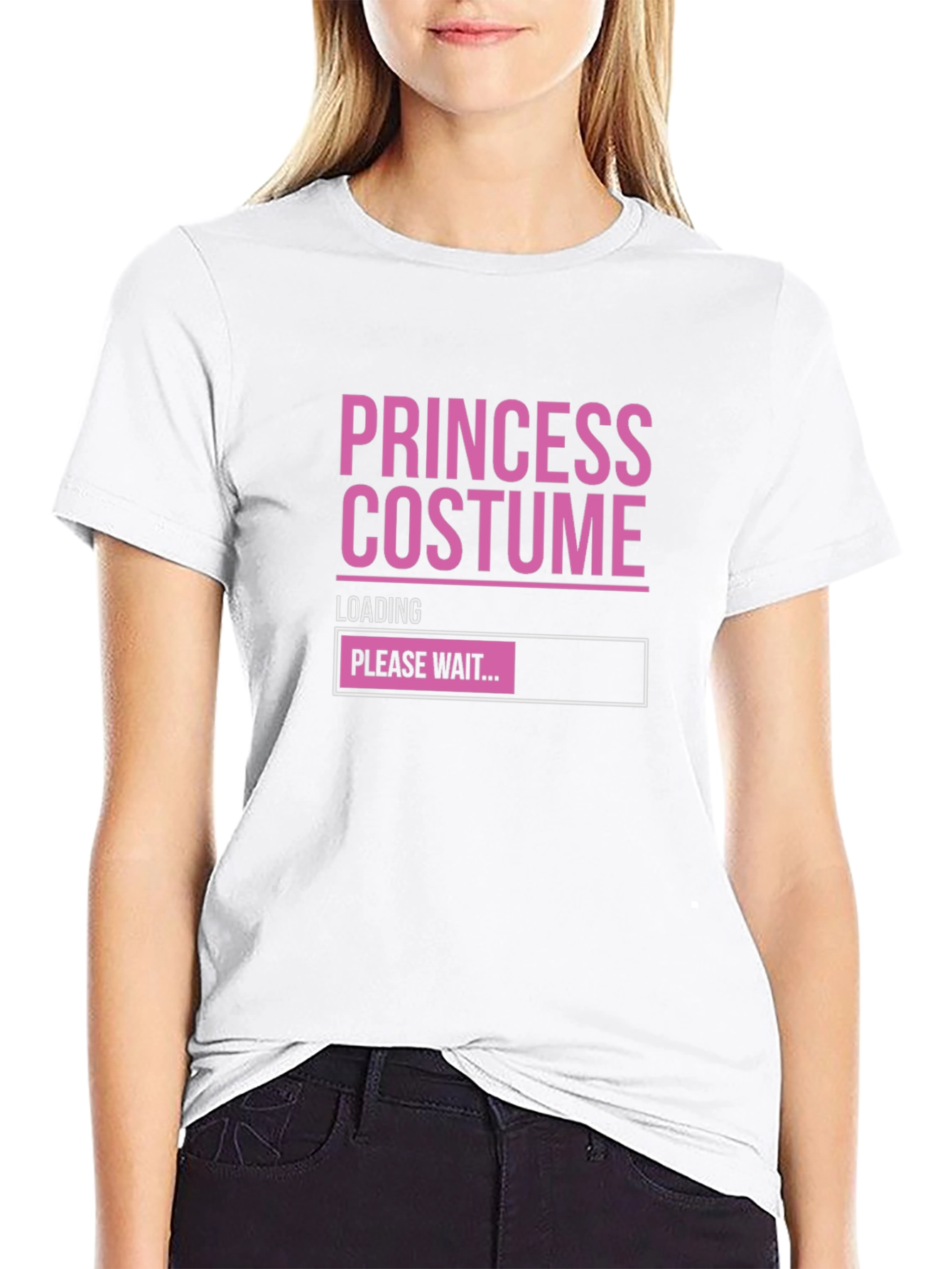 Princess Costume Loading T-Shirt - Funny Halloween Tee