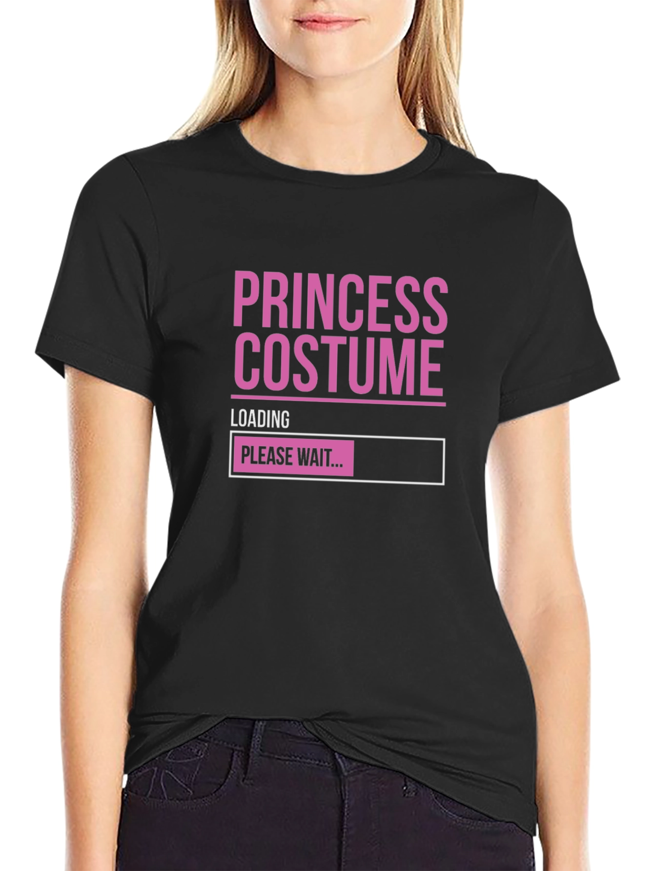 Princess Costume Loading T-Shirt - Funny Halloween Tee