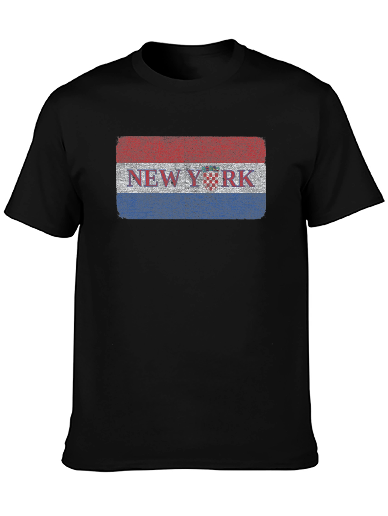 New York Croatian Flag Graphic T-Shirt
