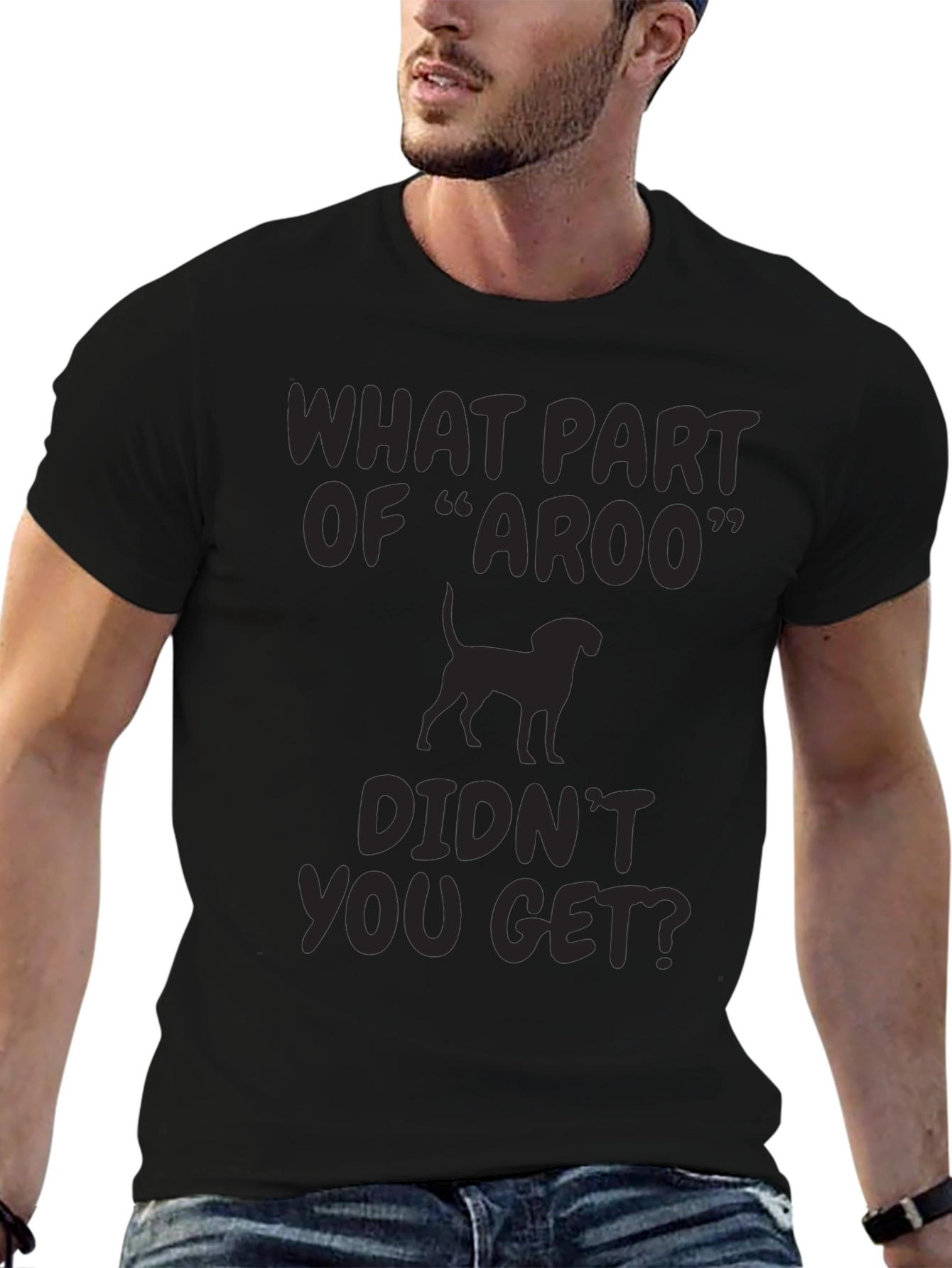 Aroo Dog T-Shirt - Funny Hound Design