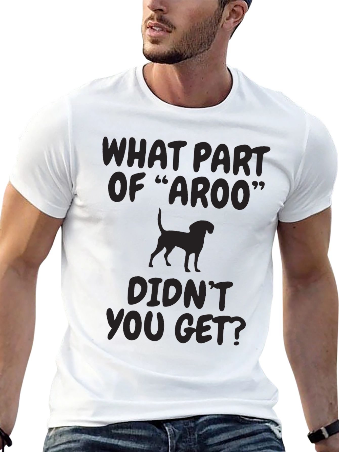 Aroo Dog T-Shirt - Funny Hound Design