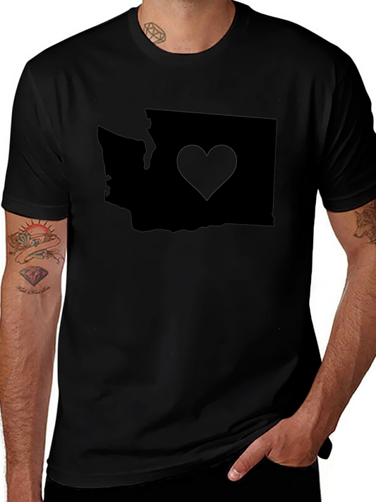 Washington State Love Heart T-Shirt