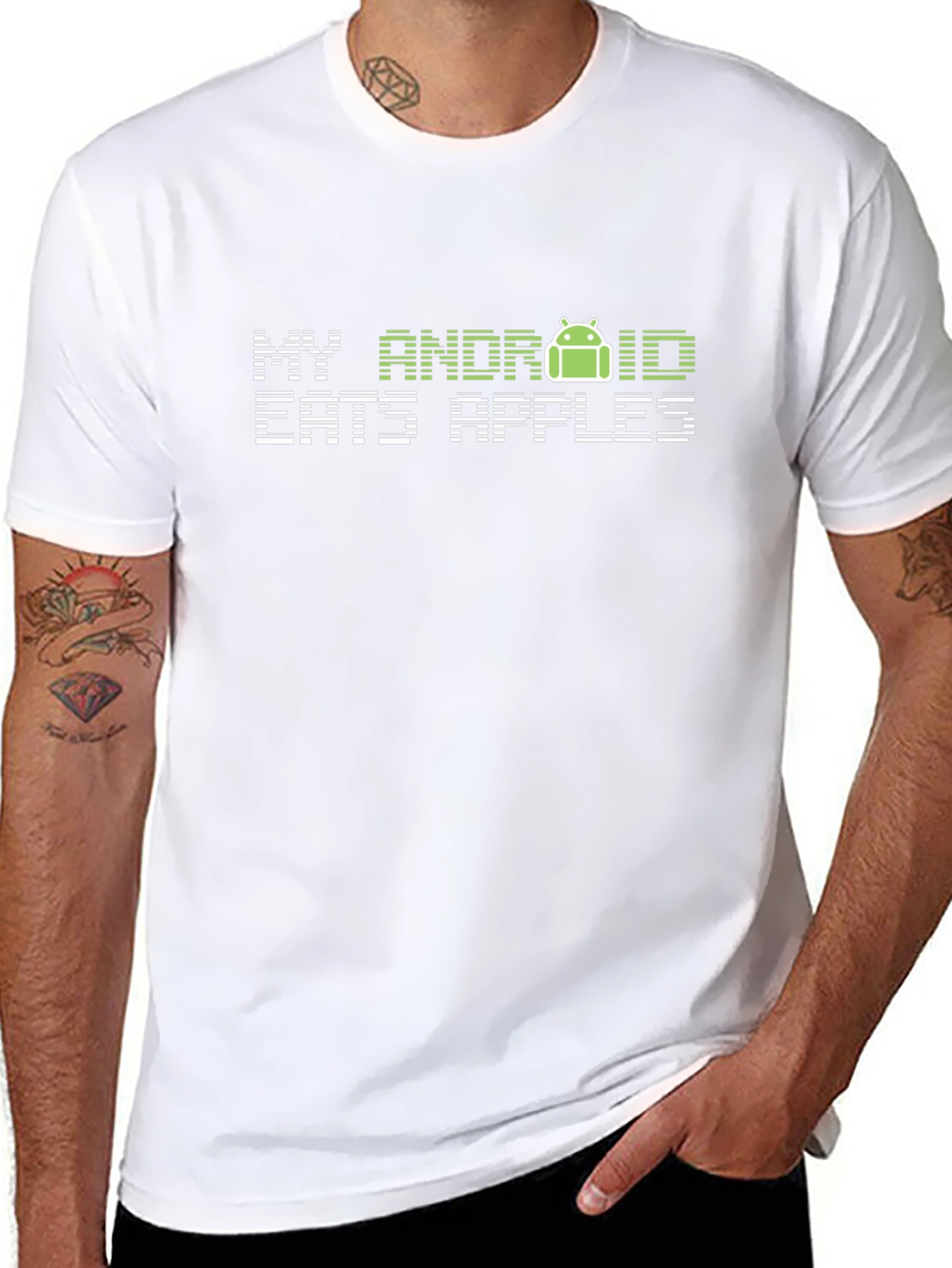 My Android Eats Apples Graphic T-Shirt