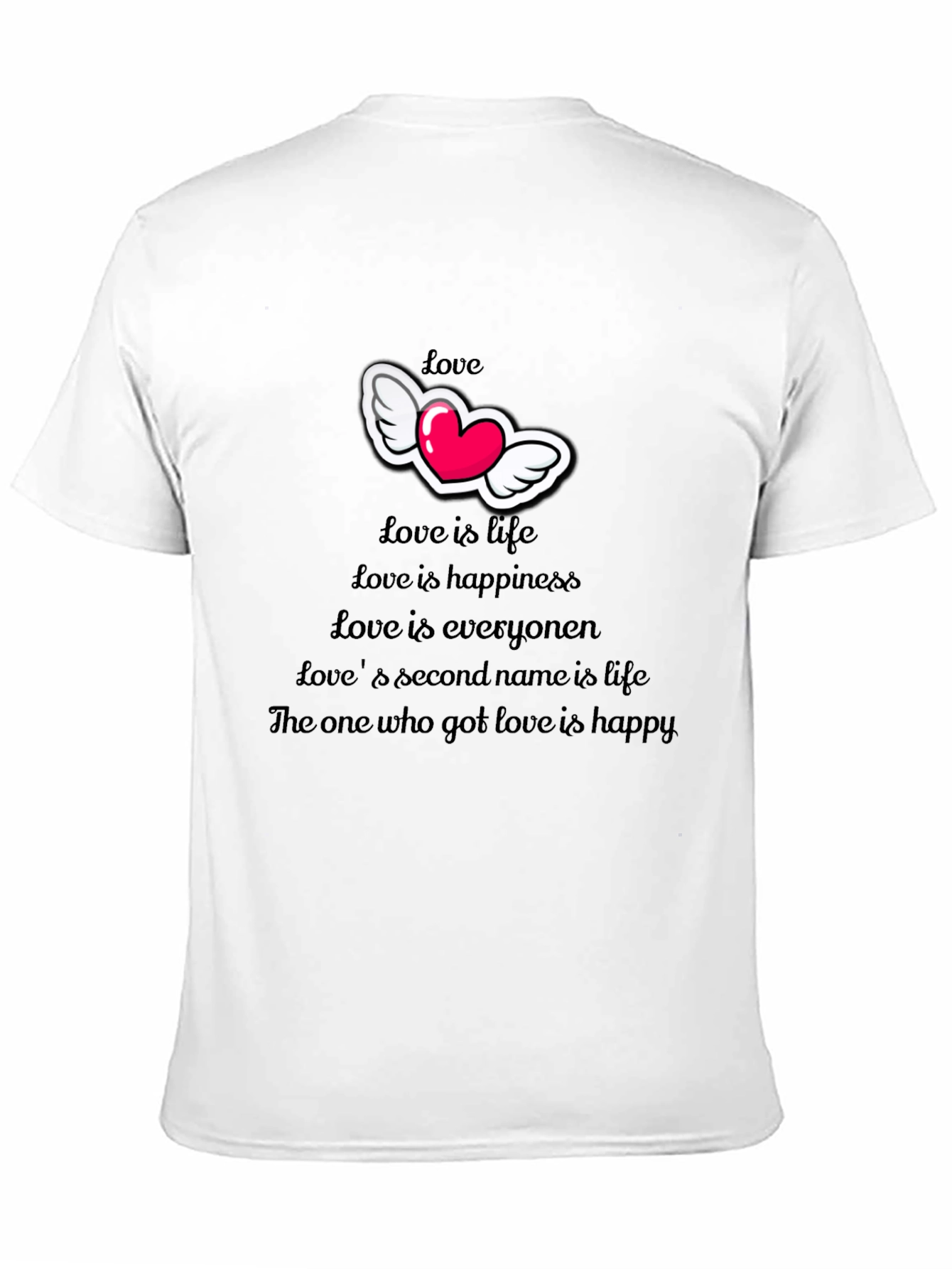 Love Themed Graphic T-Shirt