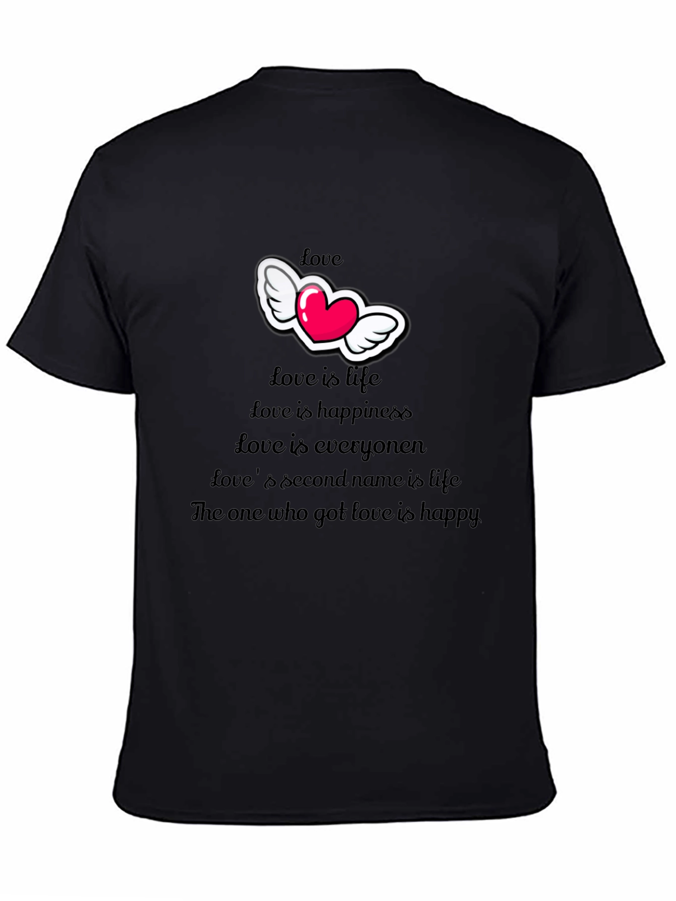 Love Themed Graphic T-Shirt