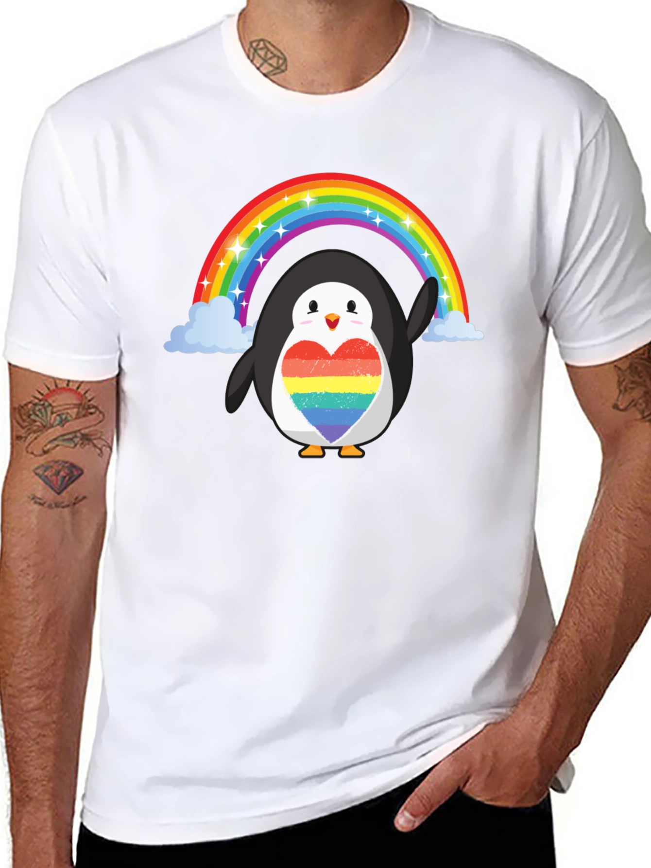 Rainbow Penguin Pride T-Shirt