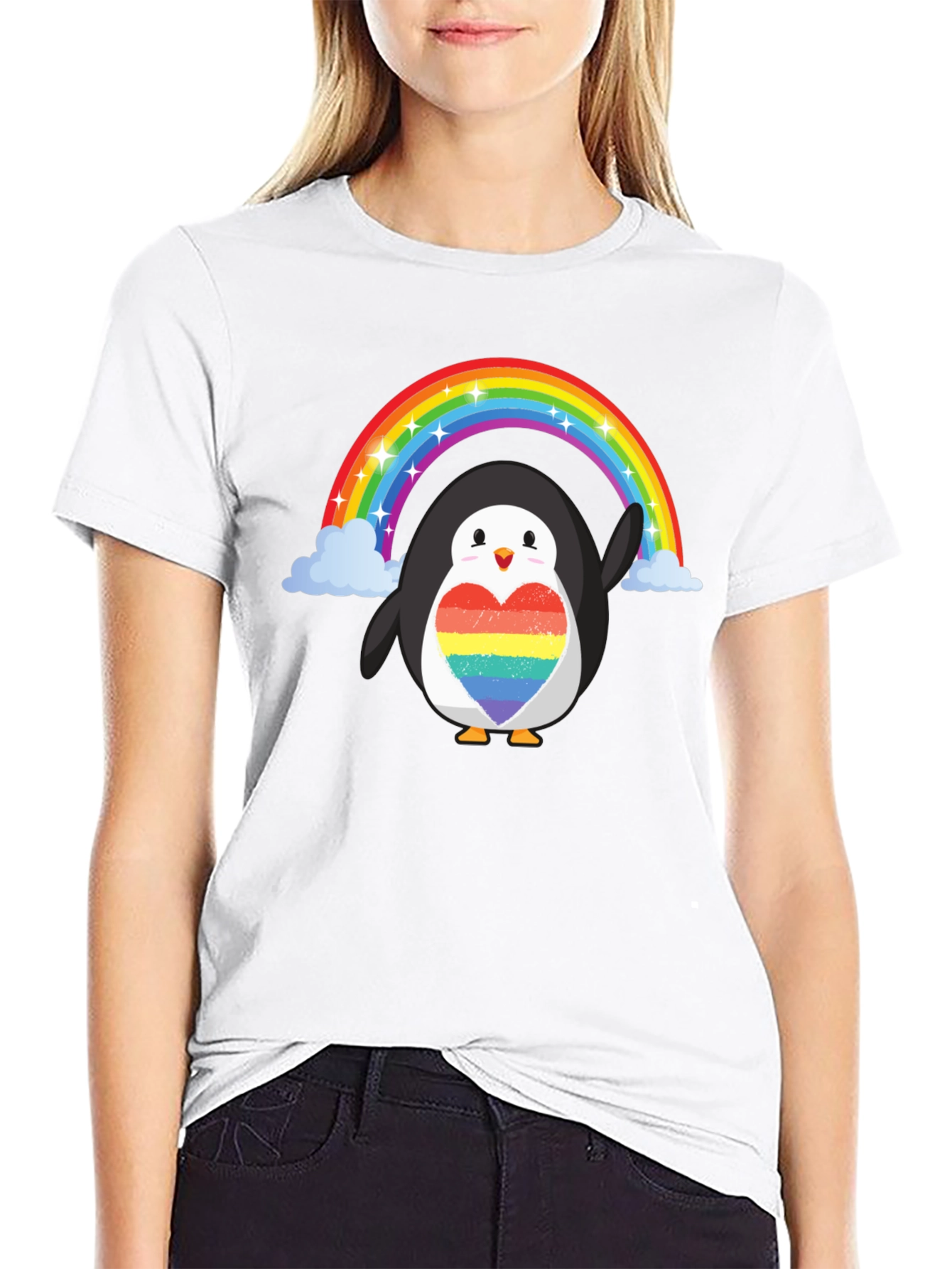 Rainbow Penguin Pride T-Shirt