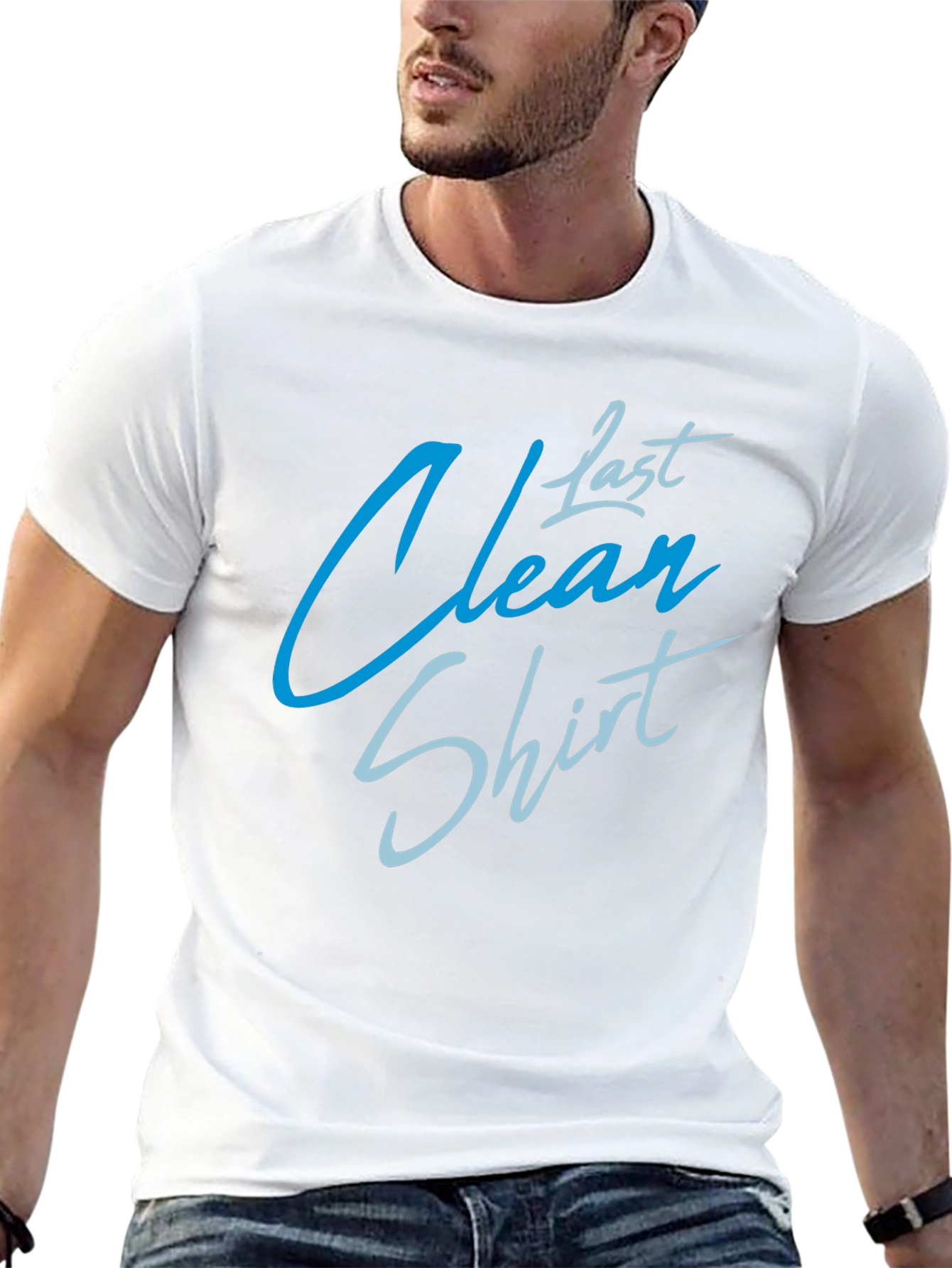 Last Clean Shirt Graphic Tee -  Black Cotton Blend