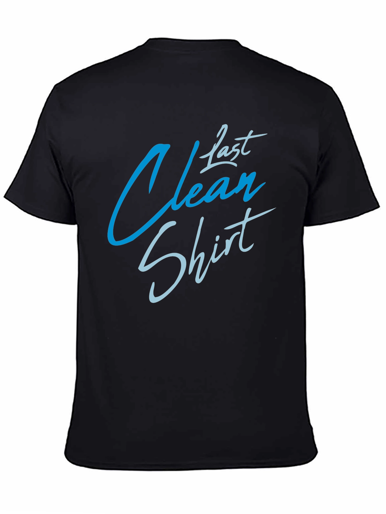 Last Clean Shirt Graphic Tee -  Black Cotton Blend