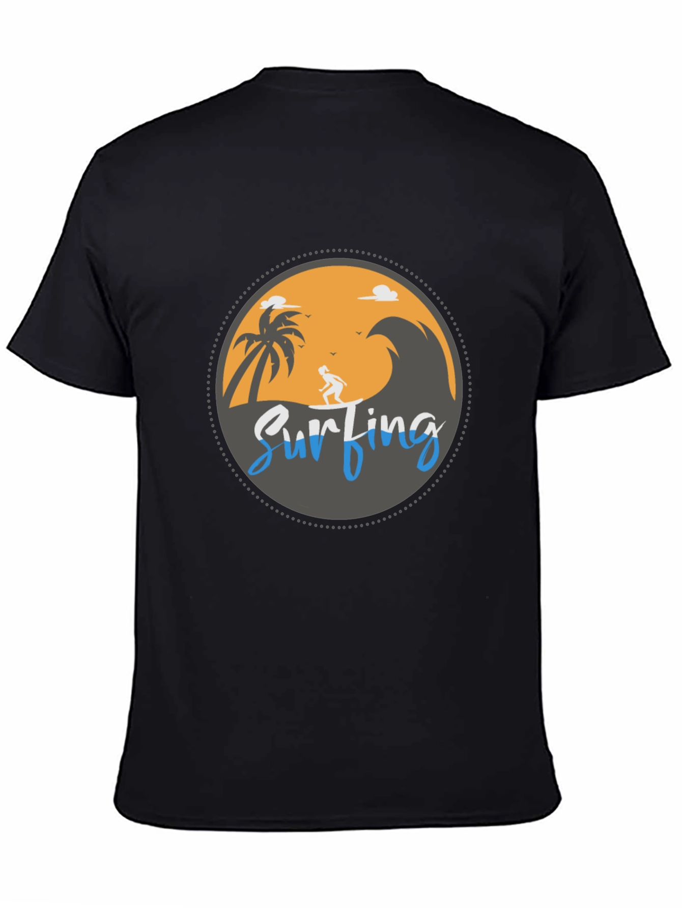 Surfing Beach Graphic T-Shirt