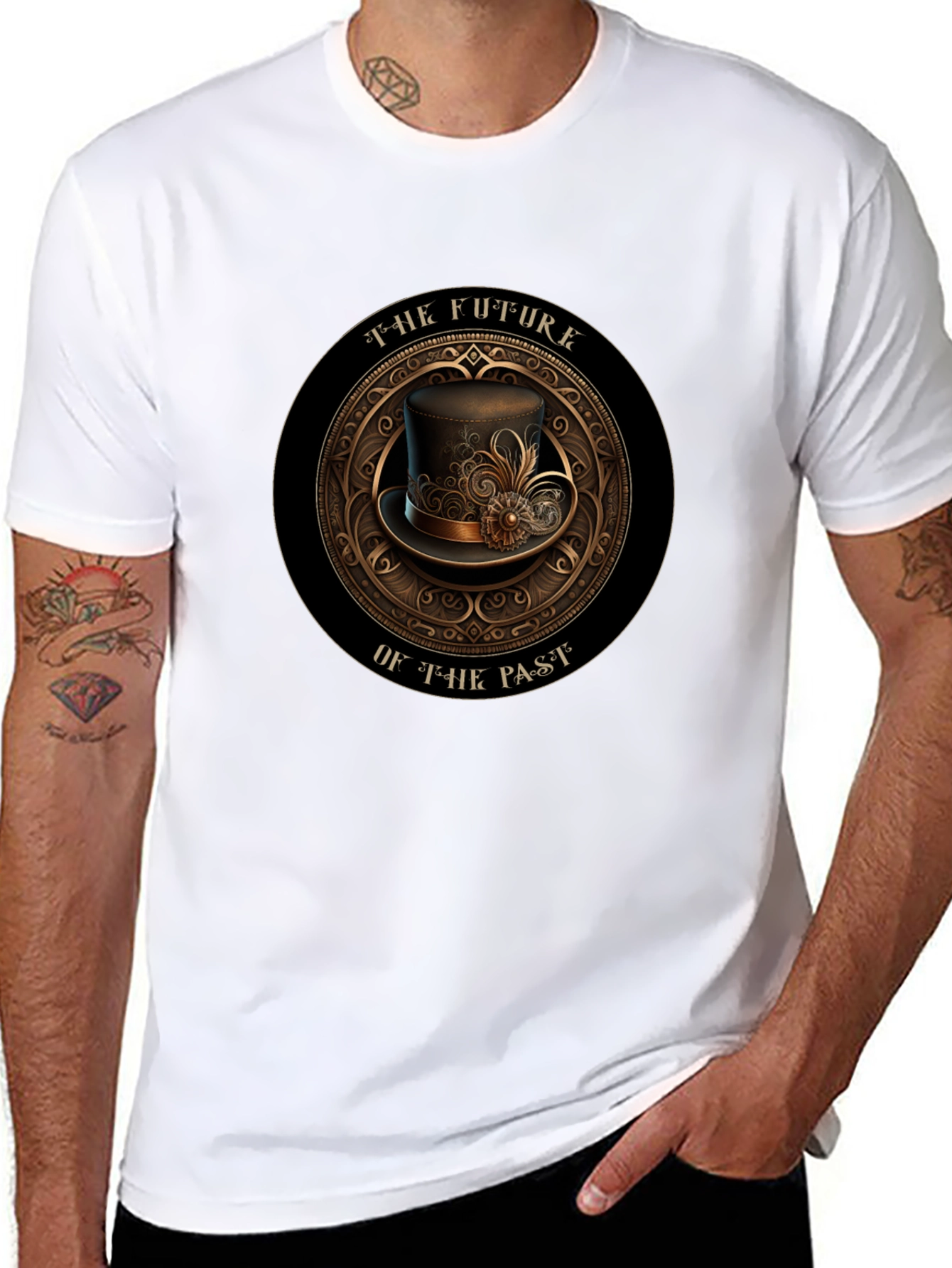 Steampunk Future of the Past Graphic T-Shirt