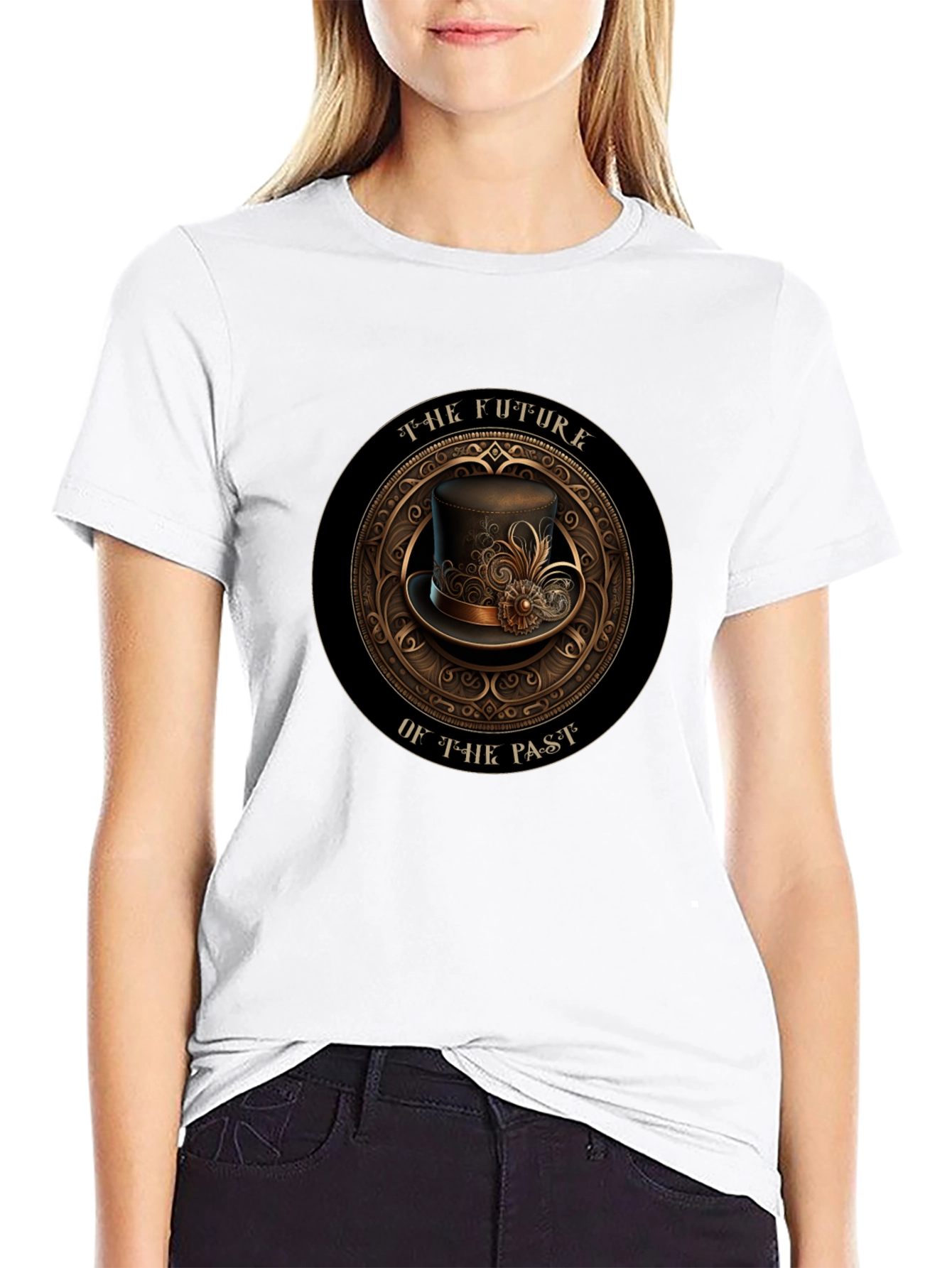 Steampunk Future of the Past Graphic T-Shirt