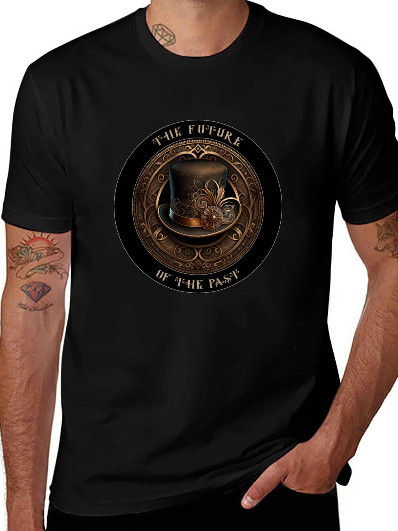 Steampunk Future of the Past Graphic T-Shirt