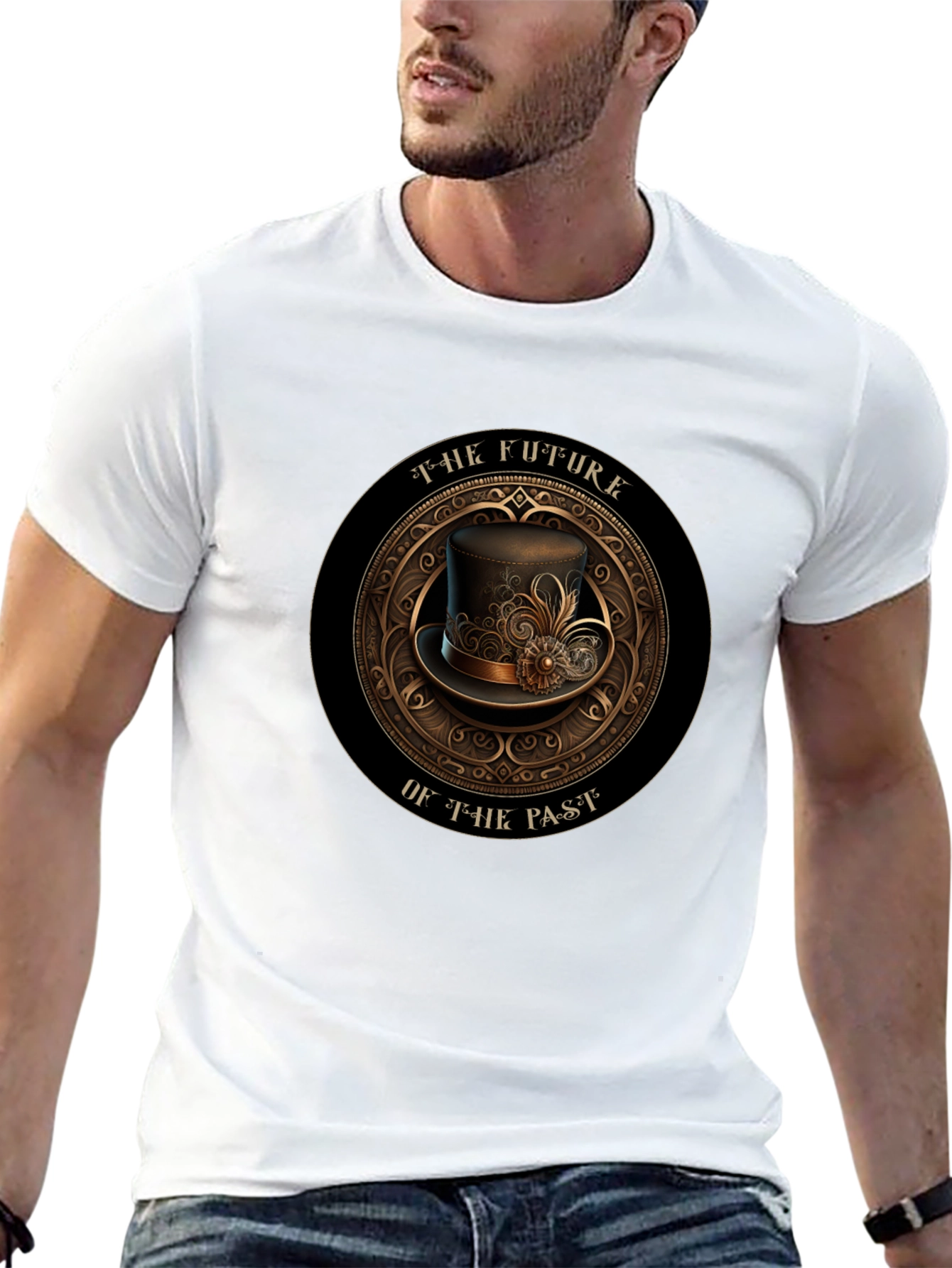 Steampunk Future of the Past Graphic T-Shirt