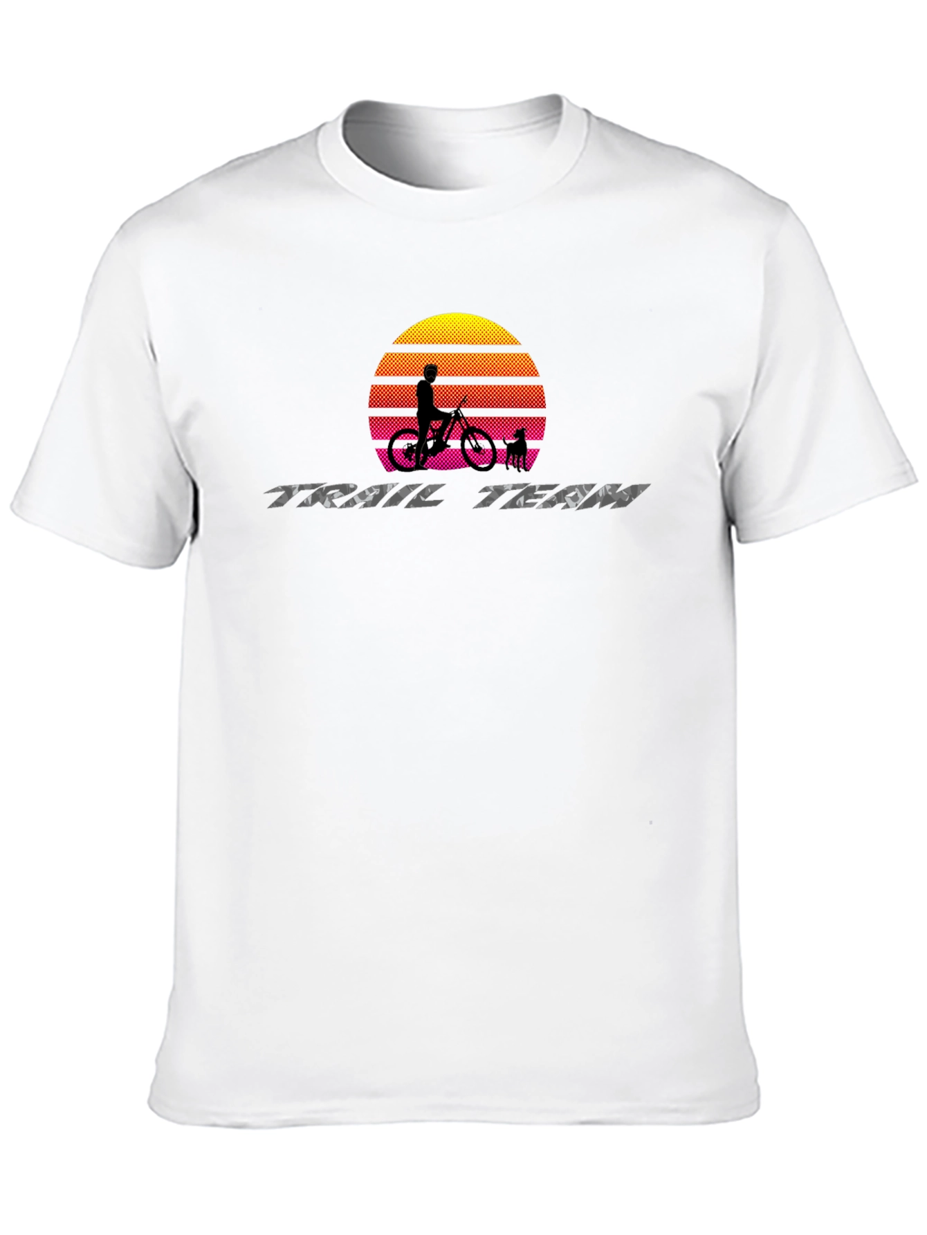 Trail Team Mountain Bike Sunset Graphic Tee