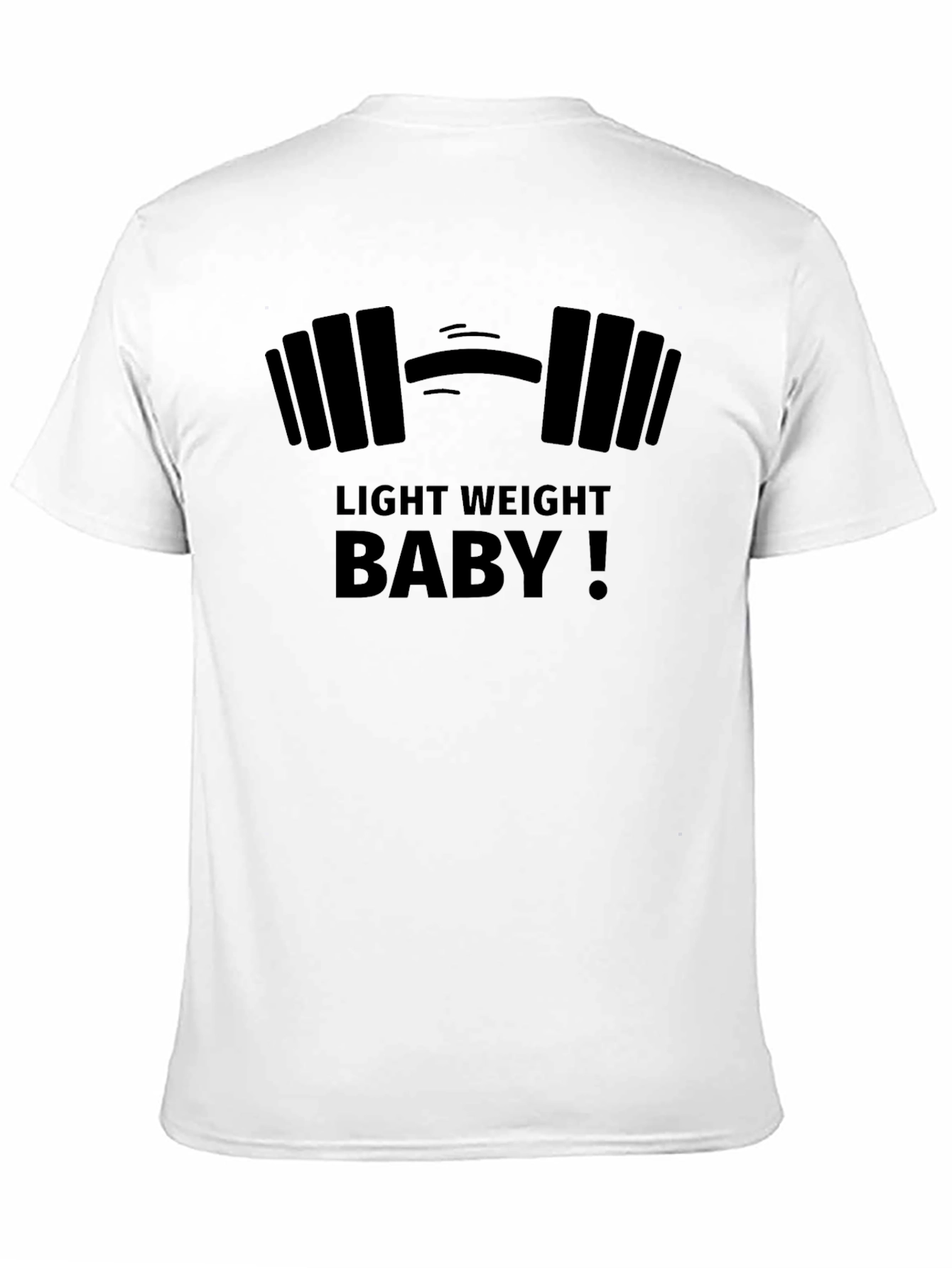 Light Weight Baby! Mens Black Gym T-Shirt