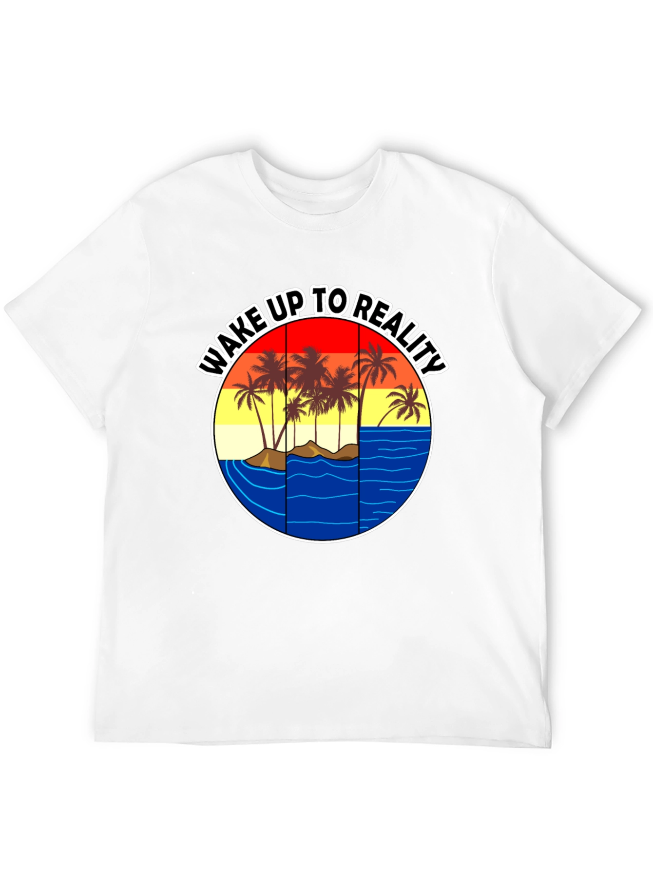Wake Up To Reality T-Shirt - Tropical Graphic Tee