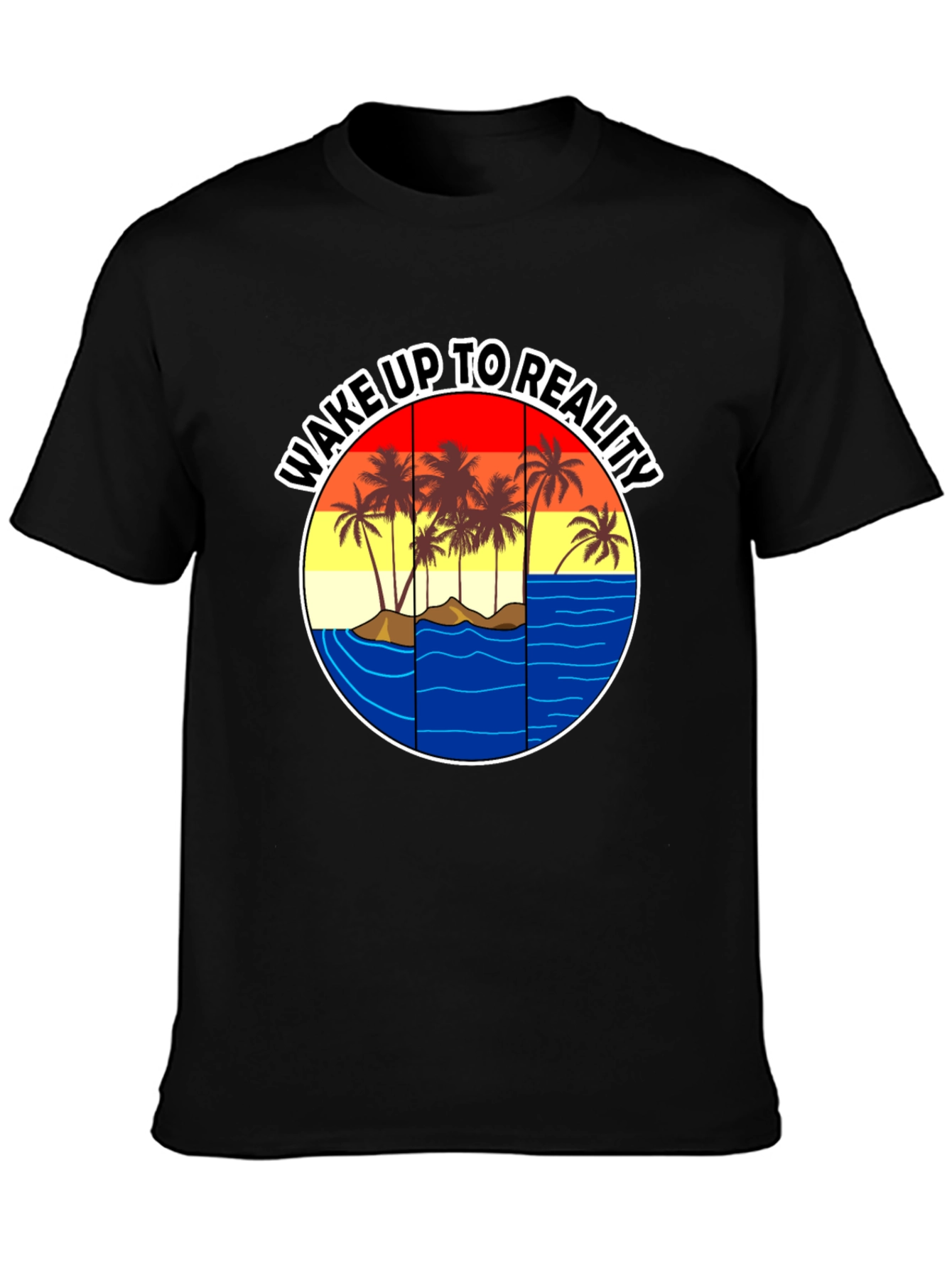 Wake Up To Reality T-Shirt - Tropical Graphic Tee
