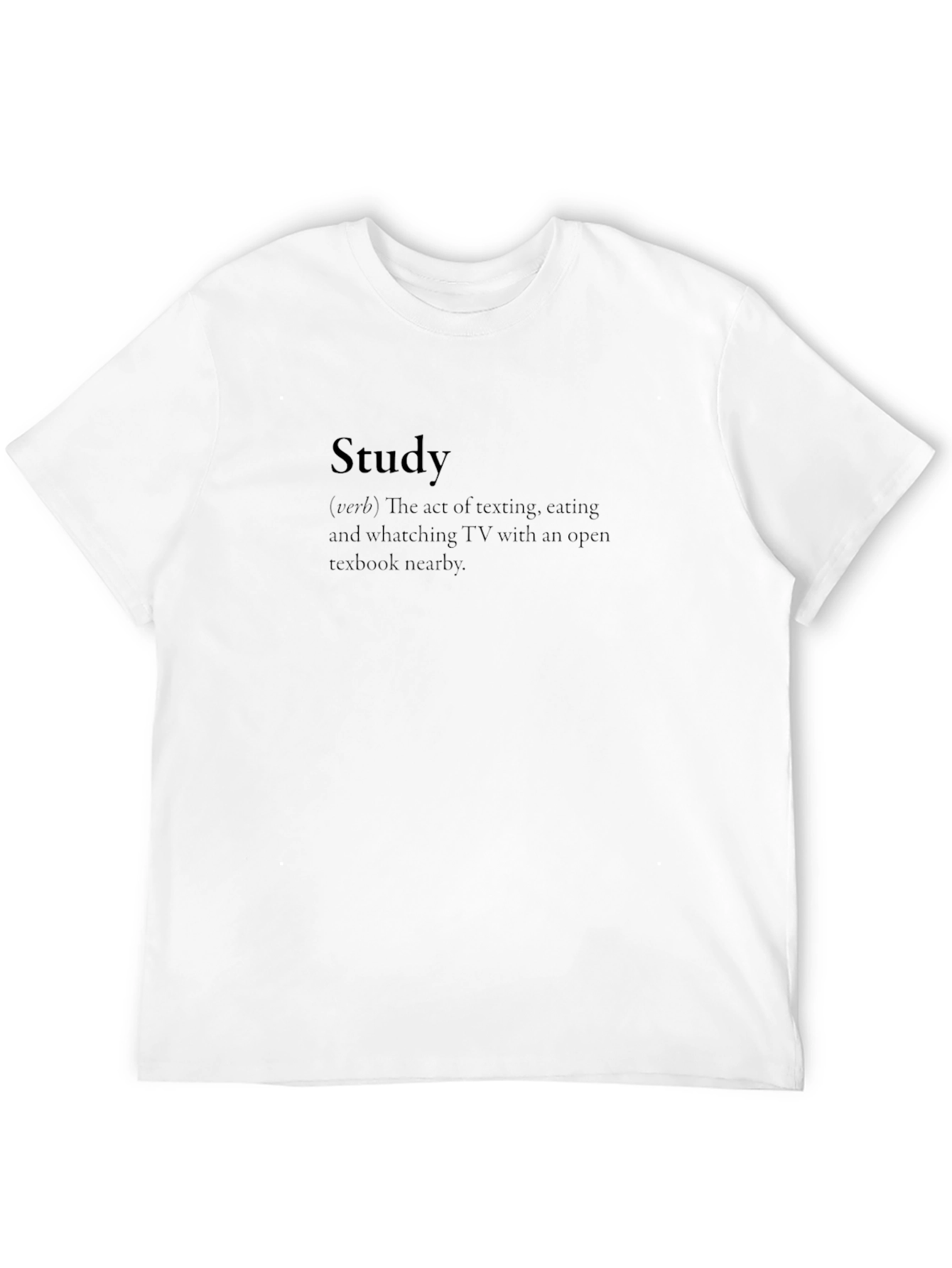 Study Definition T-Shirt Funny College Student Tee