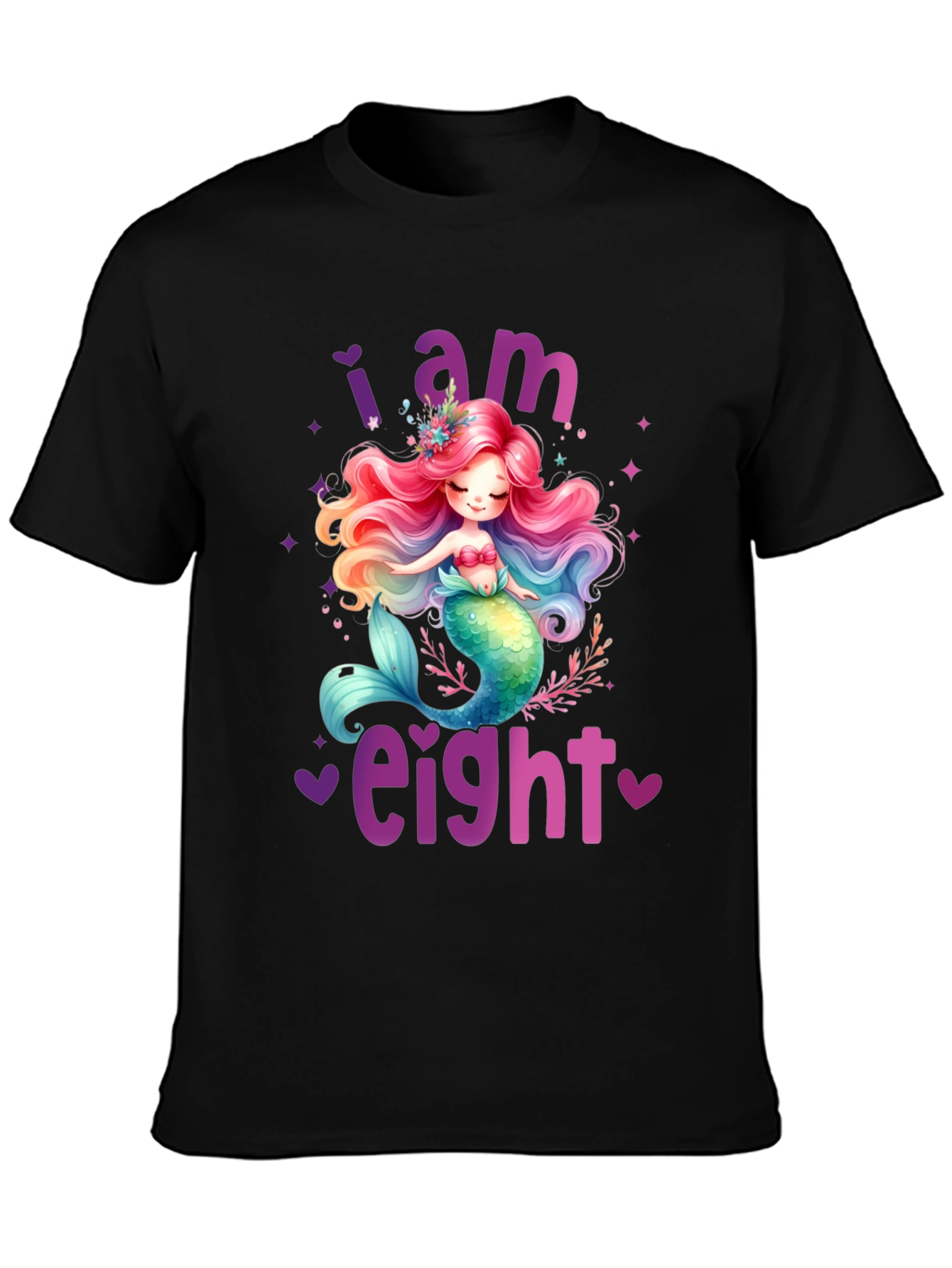 I am Eight Mermaid Birthday T-Shirt