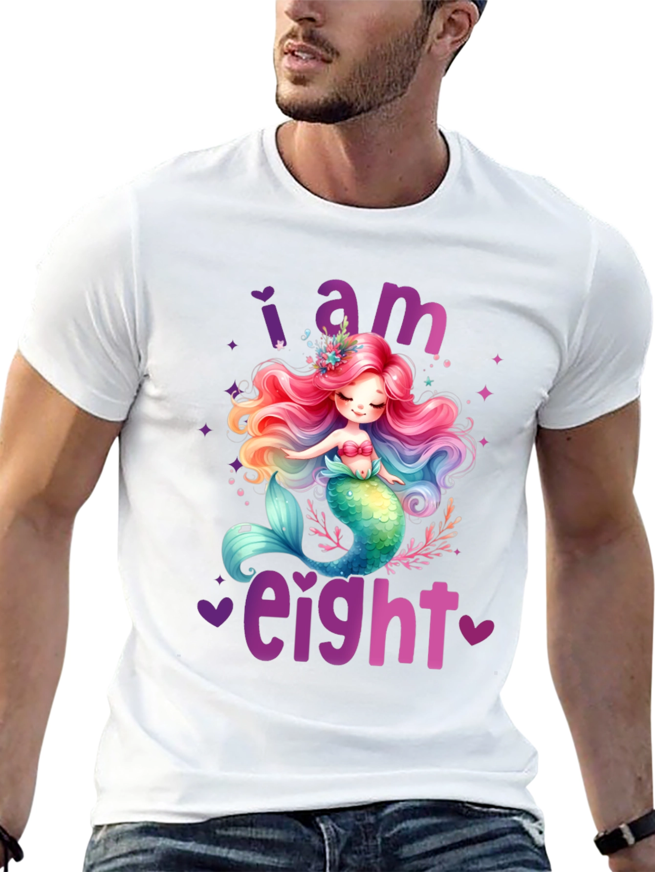 I am Eight Mermaid Birthday T-Shirt