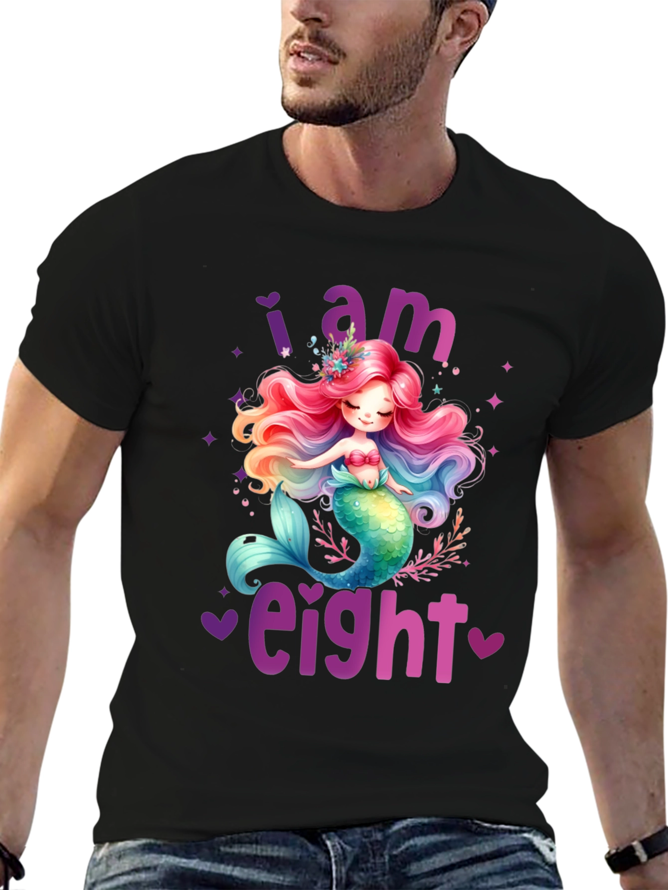I am Eight Mermaid Birthday T-Shirt