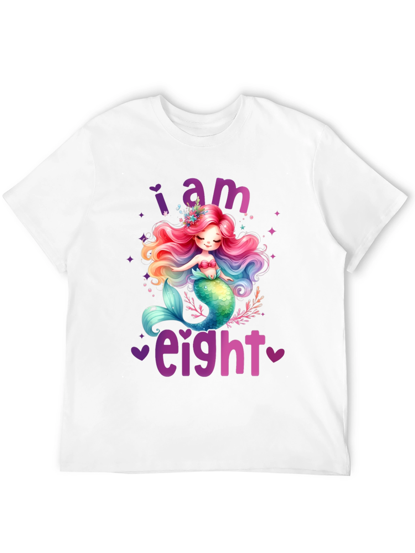 I am Eight Mermaid Birthday T-Shirt