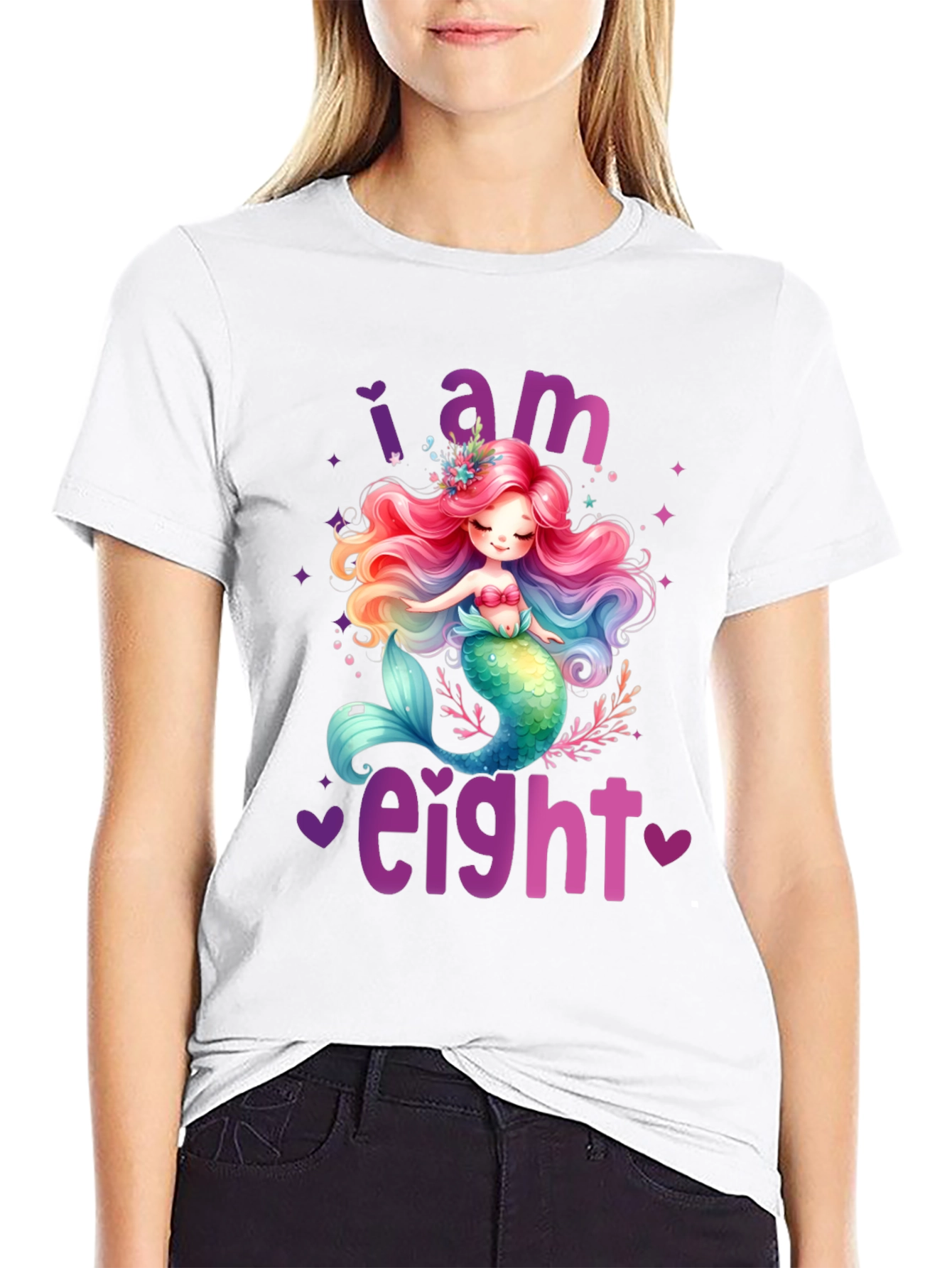 I am Eight Mermaid Birthday T-Shirt