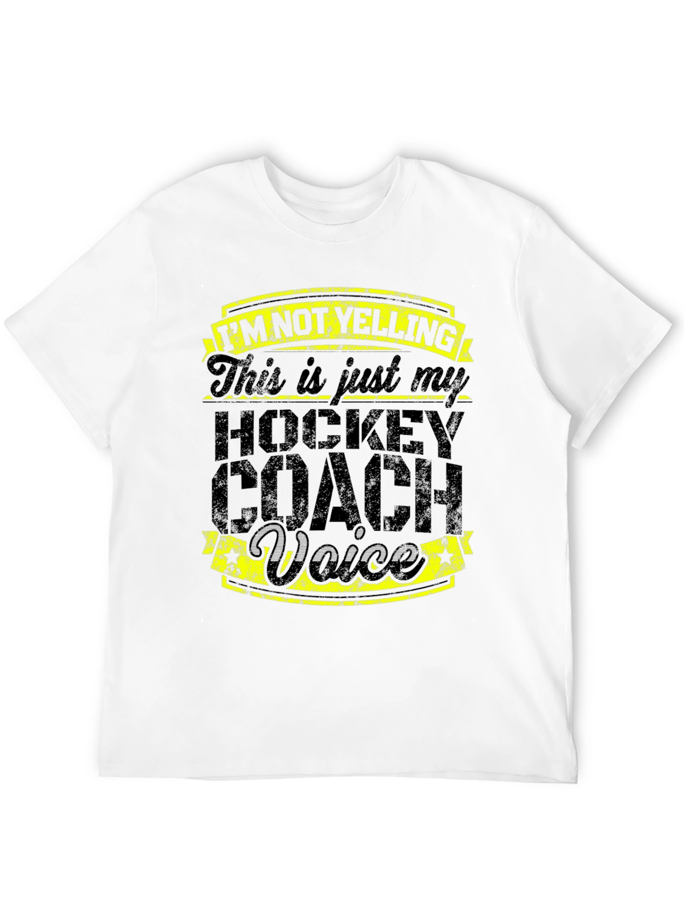 Hockey Coach Voice T-Shirt - Funny Sports Tee