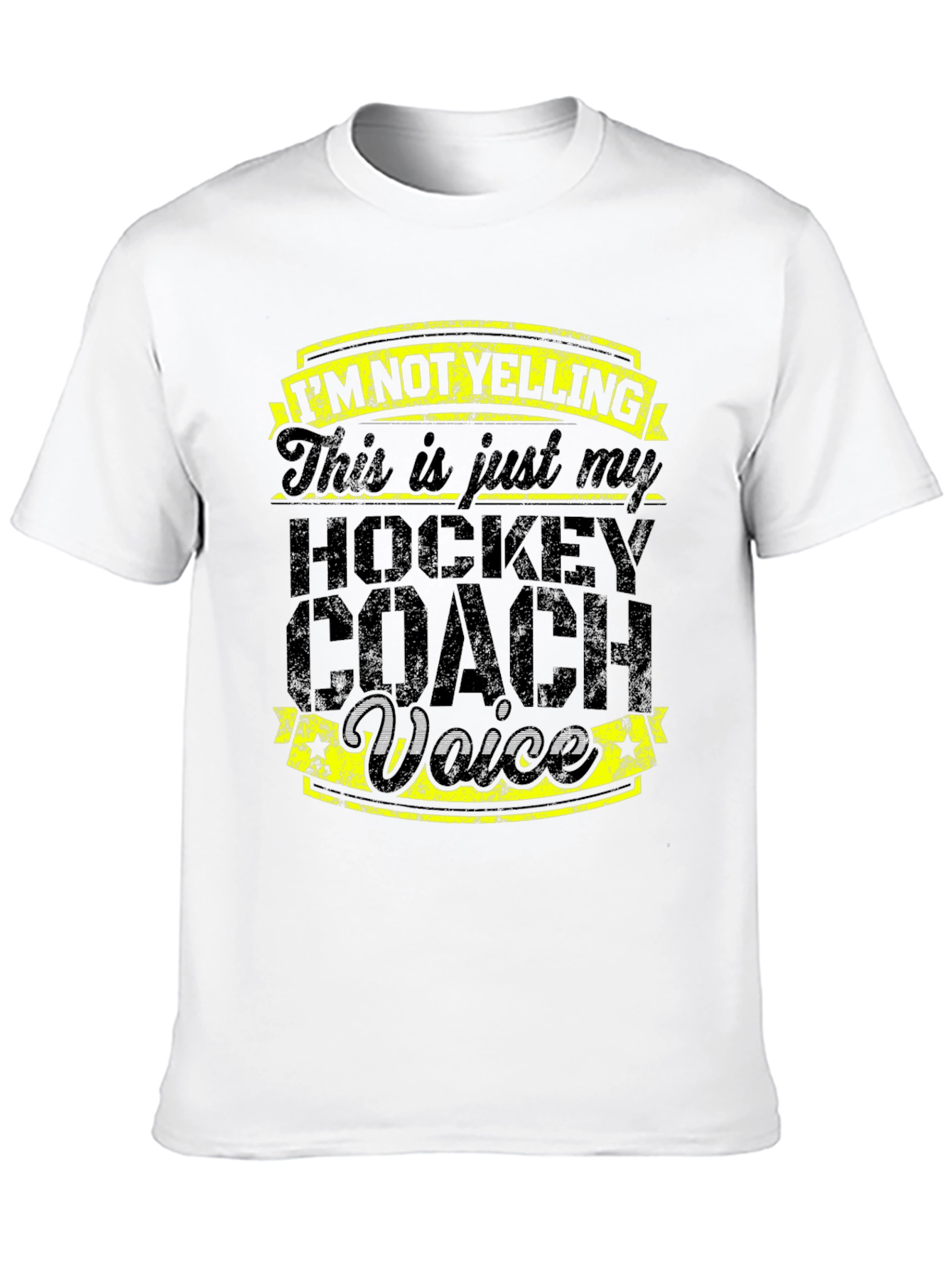 Hockey Coach Voice T-Shirt - Funny Sports Tee