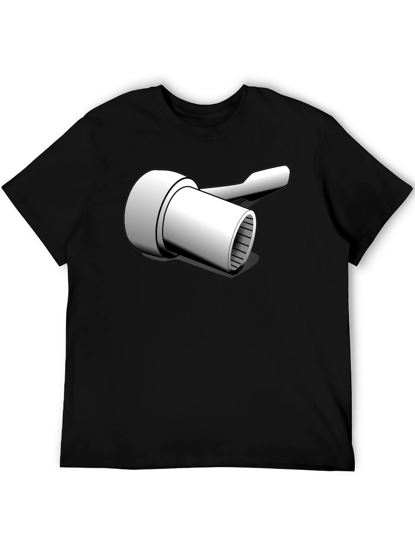Novelty Wrench Graphic T-Shirt - Black