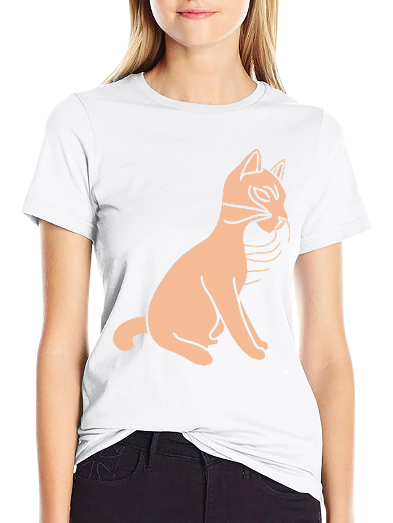 Black Cat Graphic Tee - Unisex Casual Style