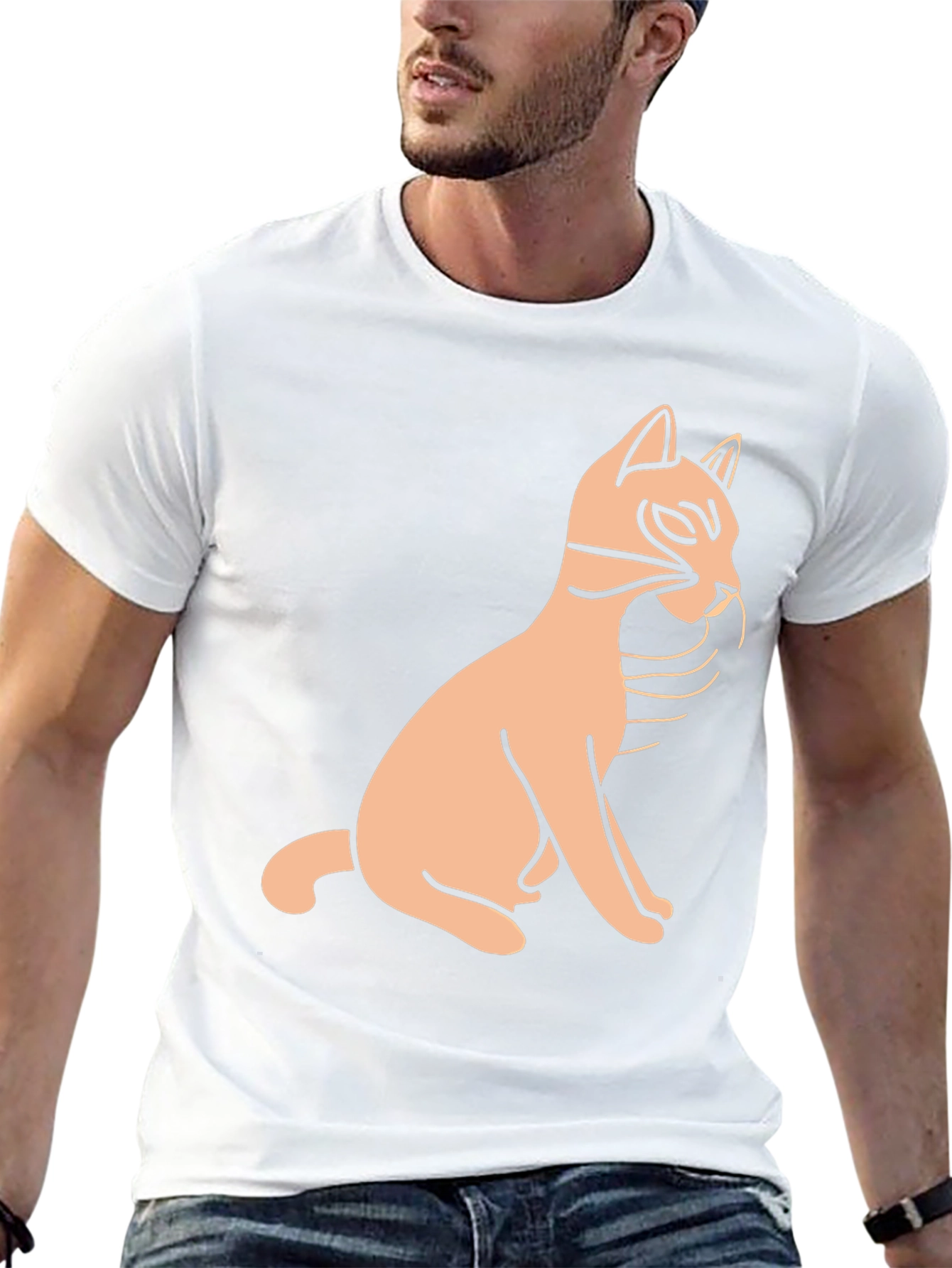Black Cat Graphic Tee - Unisex Casual Style