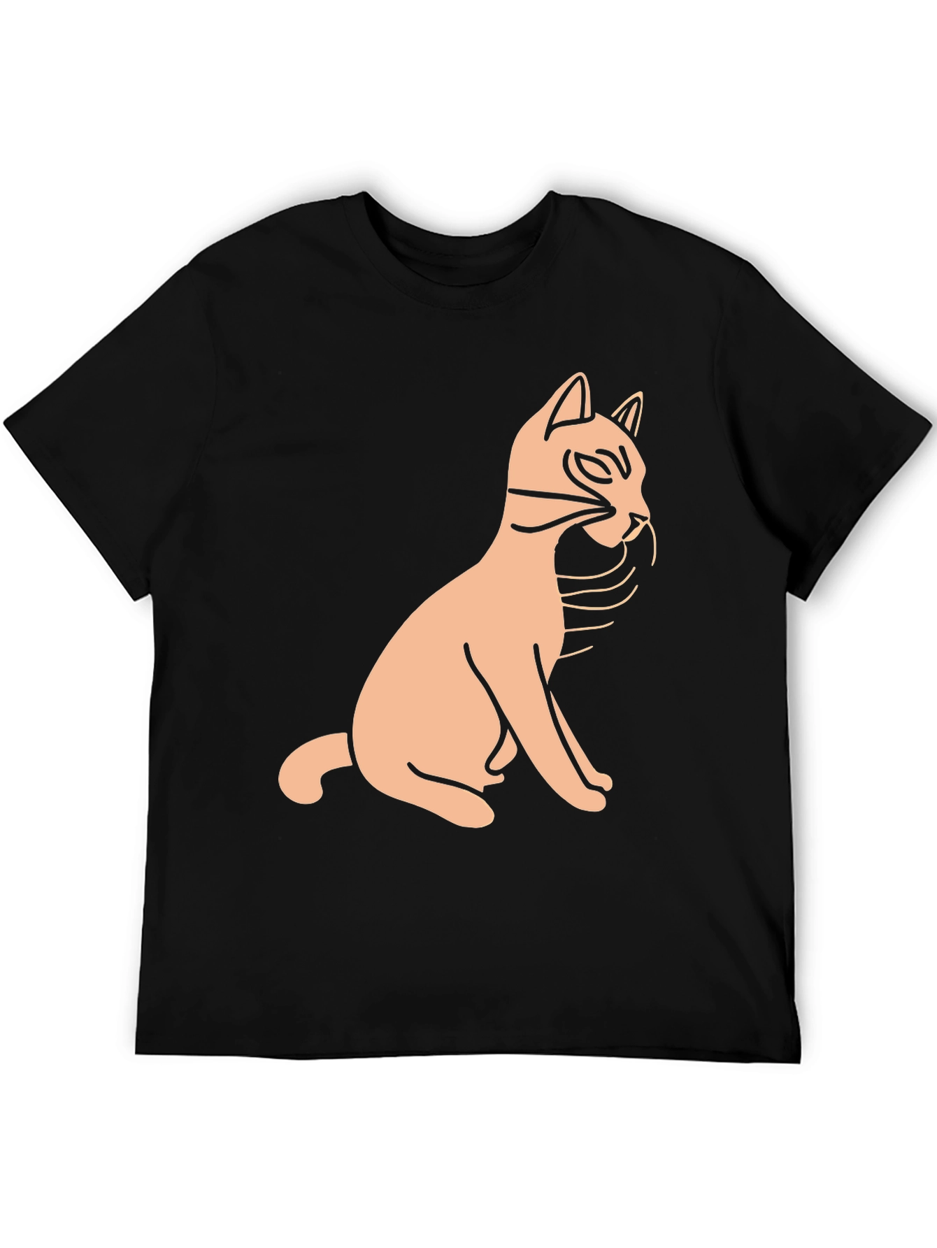 Black Cat Graphic Tee - Unisex Casual Style