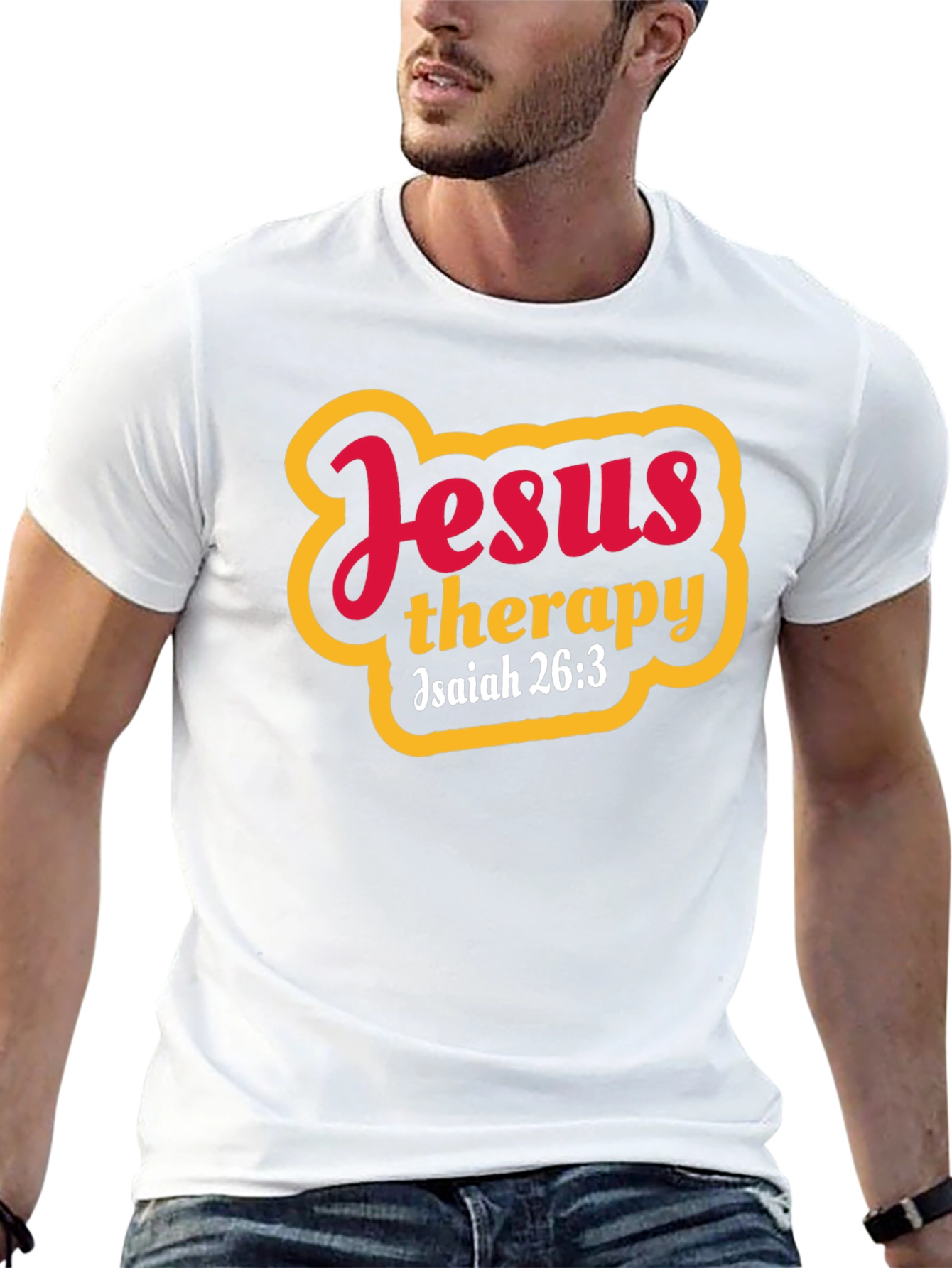 Jesus Therapy Isaiah 26:3 Graphic T-Shirt