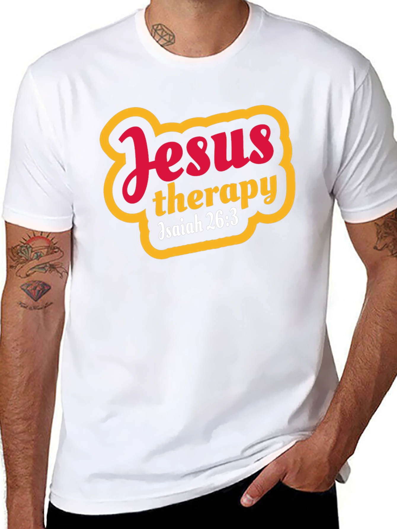 Jesus Therapy Isaiah 26:3 Graphic T-Shirt