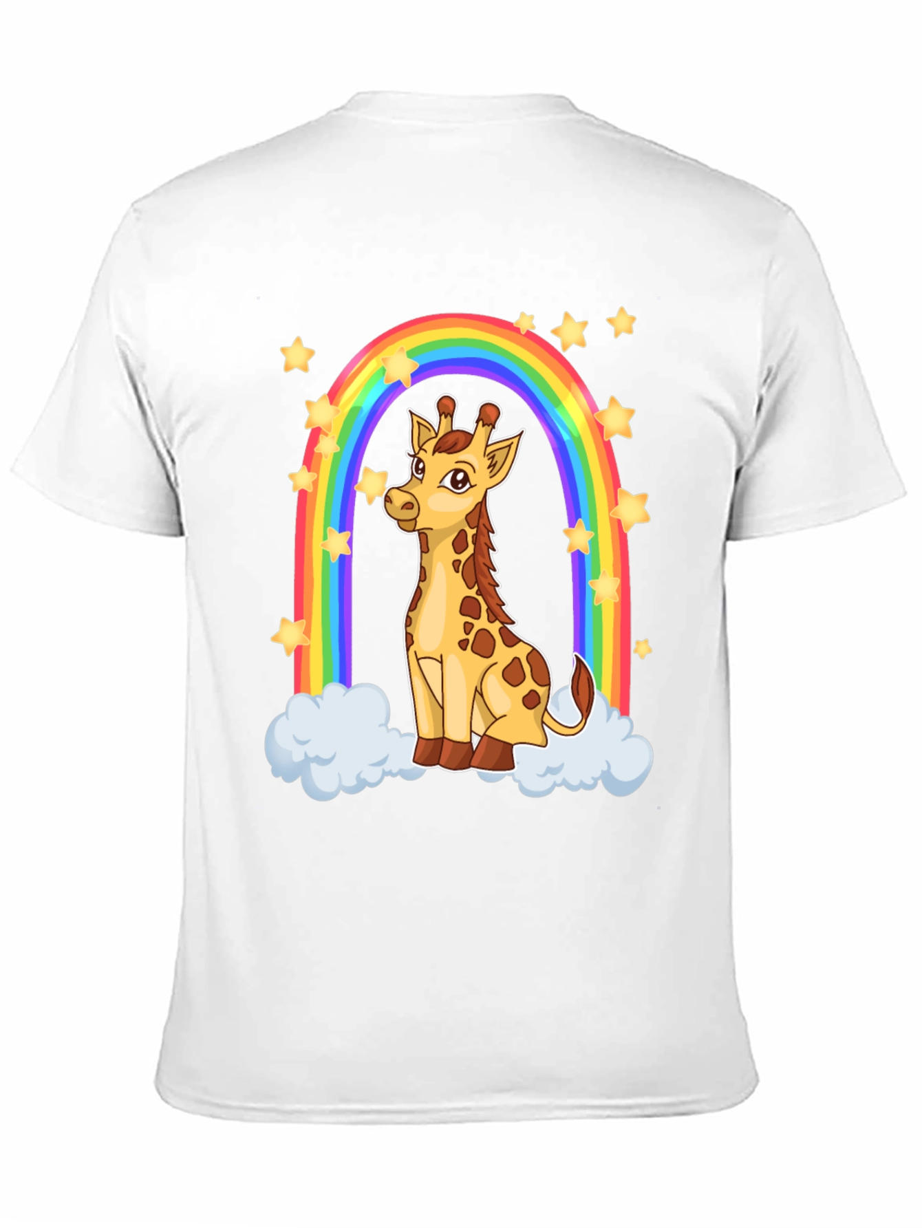 Giraffe Rainbow Graphic T-Shirt