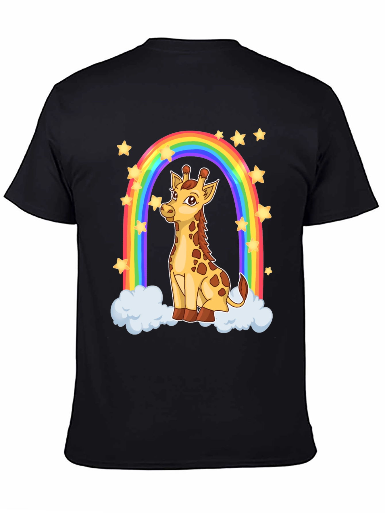 Giraffe Rainbow Graphic T-Shirt