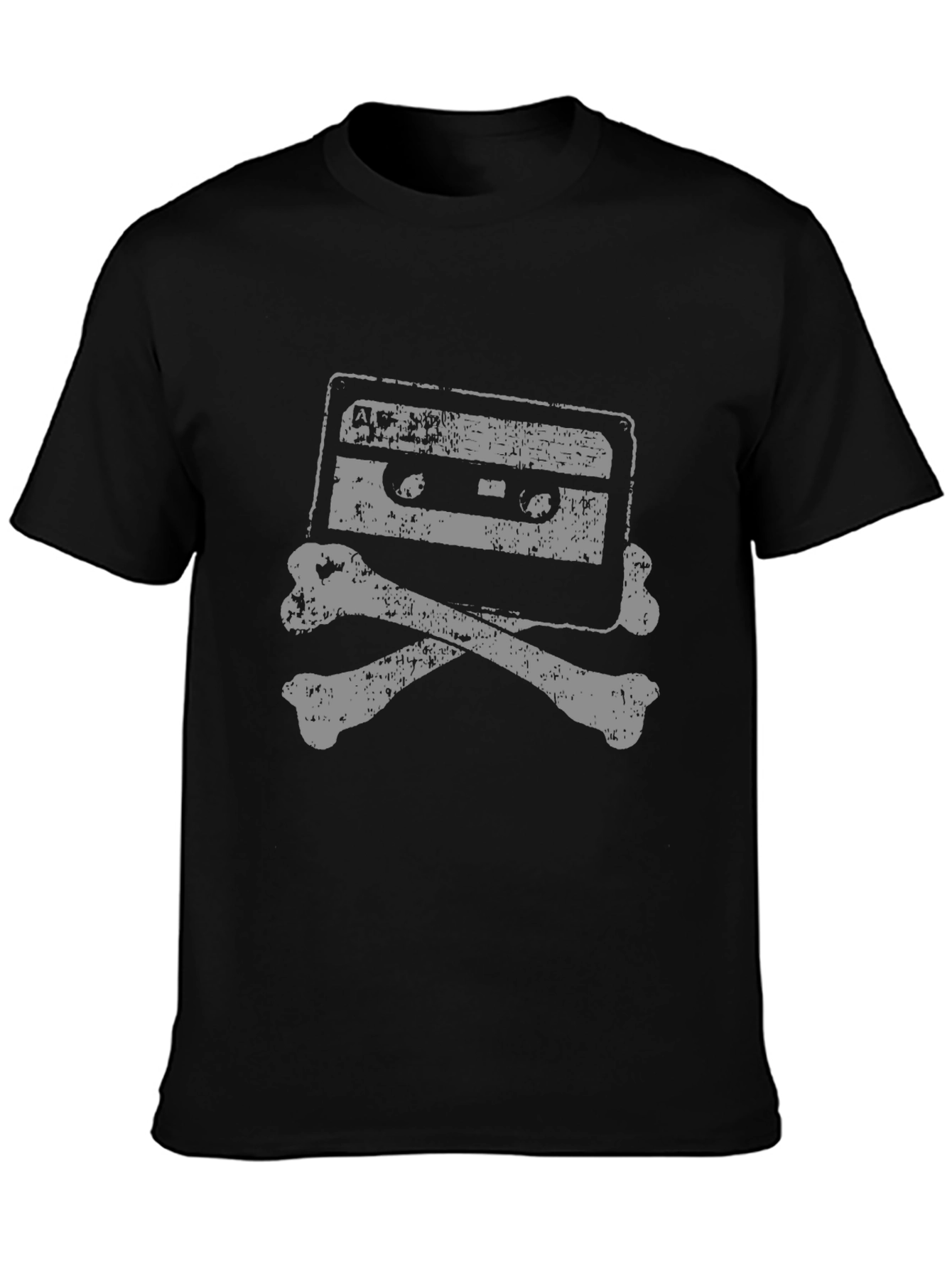 Retro Mixtape Skull & Bones Graphic Tee