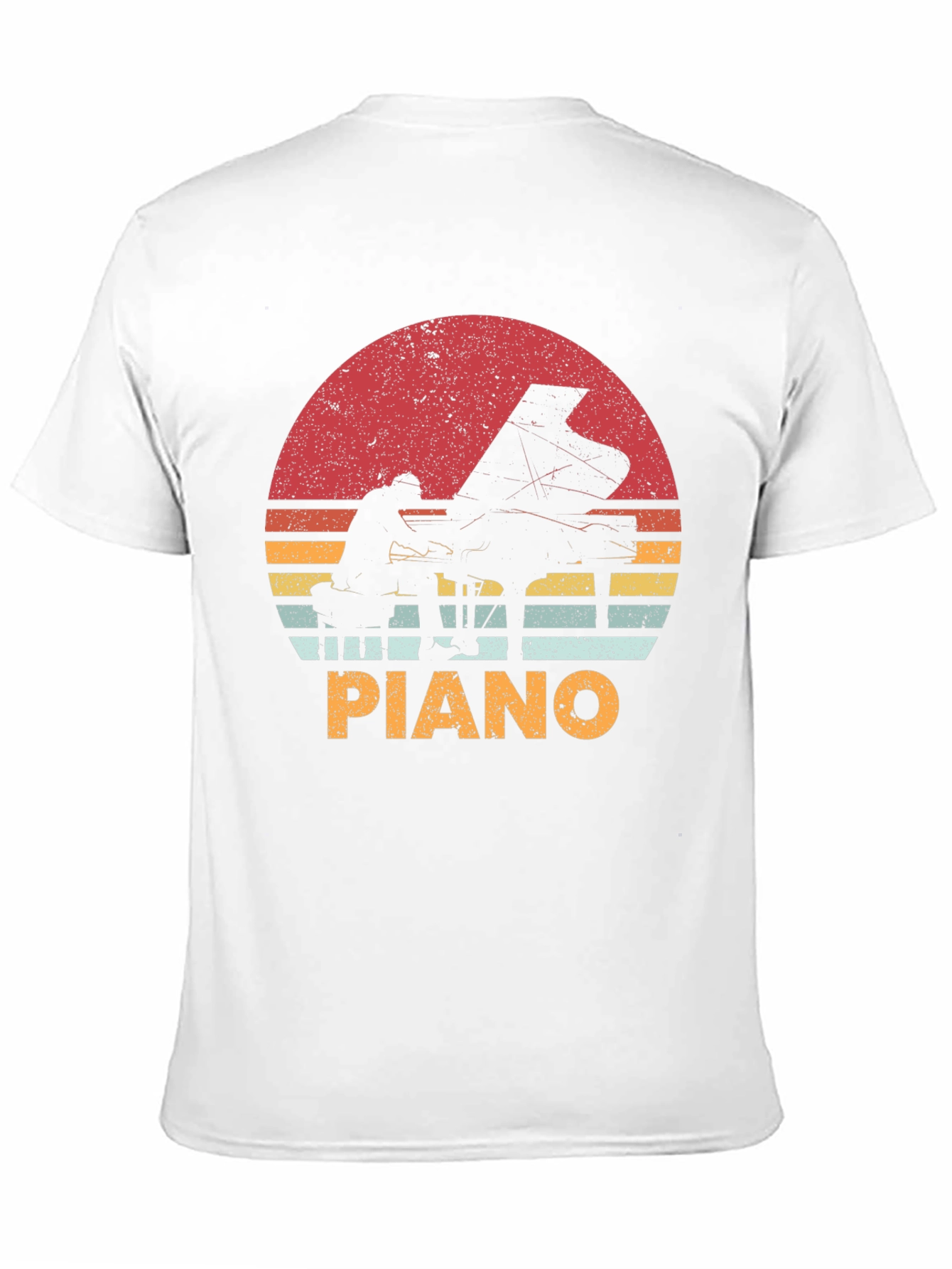 Retro Piano Sunset T-Shirt | Musician Tee