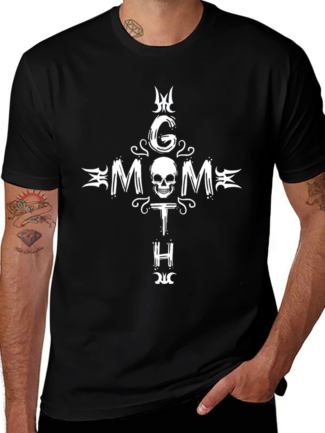 Goth Mom T-Shirt - Skull Graphic Tee